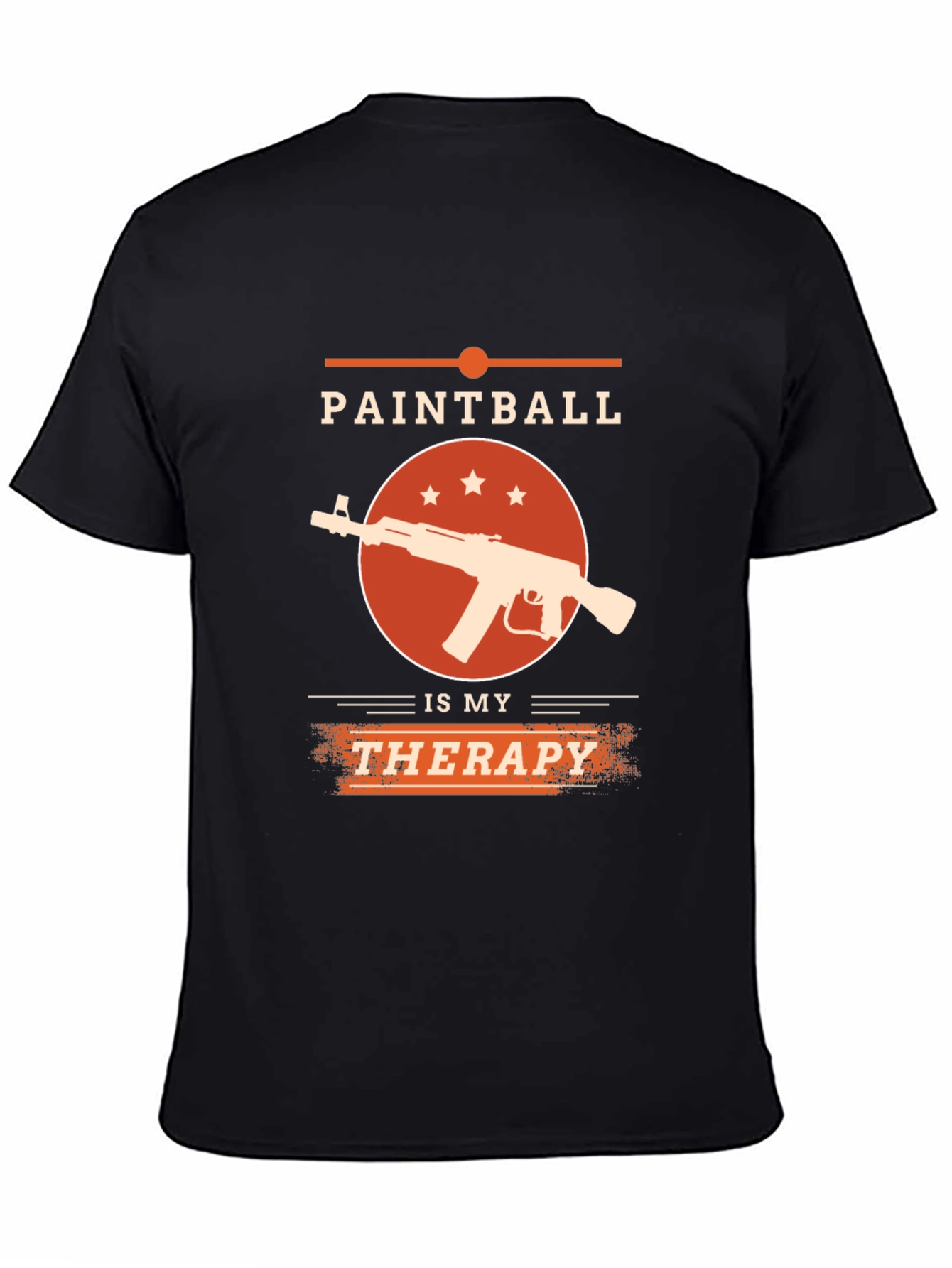 Paintball Therapy T-Shirt - Black Graphic Tee