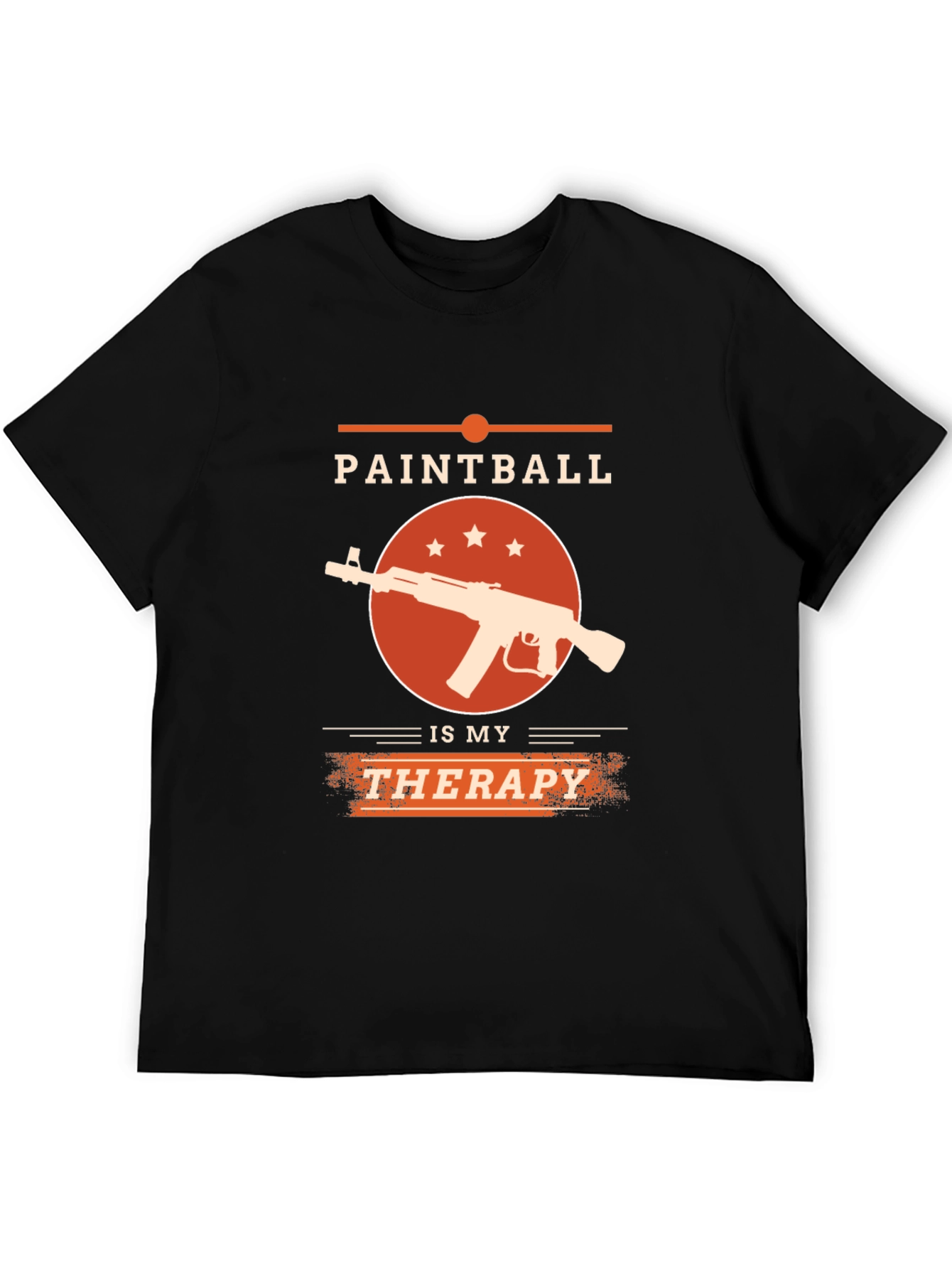 Paintball Therapy T-Shirt - Black Graphic Tee
