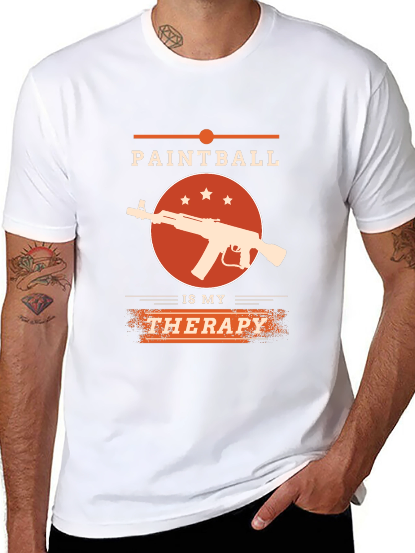 Paintball Therapy T-Shirt - Black Graphic Tee