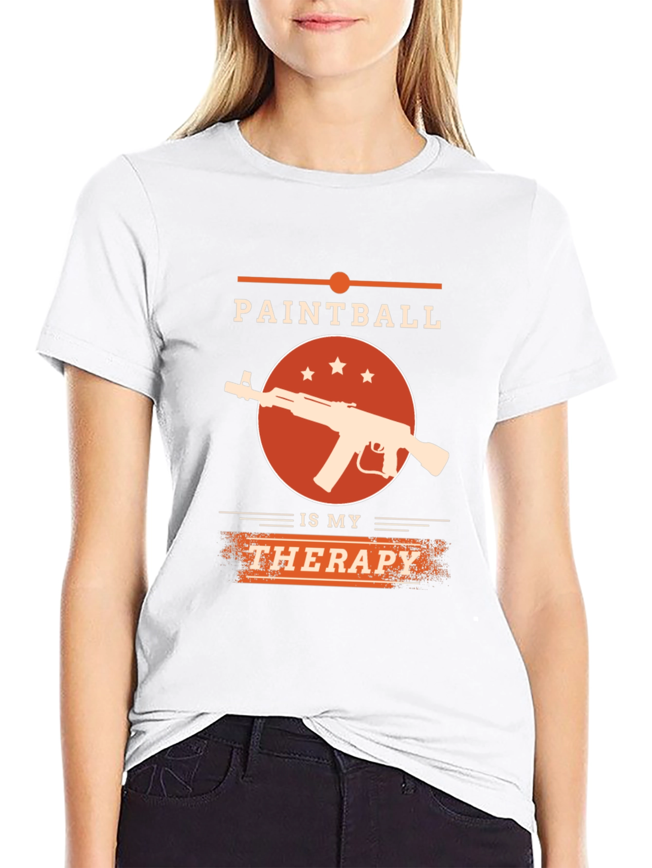 Paintball Therapy T-Shirt - Black Graphic Tee
