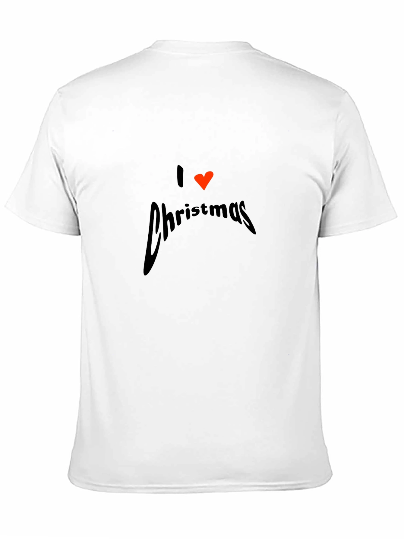 I Love Christmas Graphic T-Shirt - Black