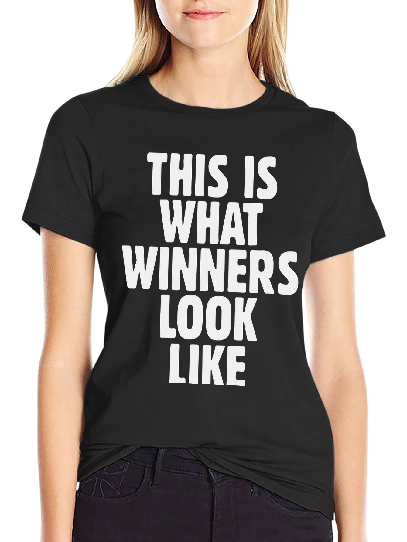 Winners Look Like Graphic Tee - Black