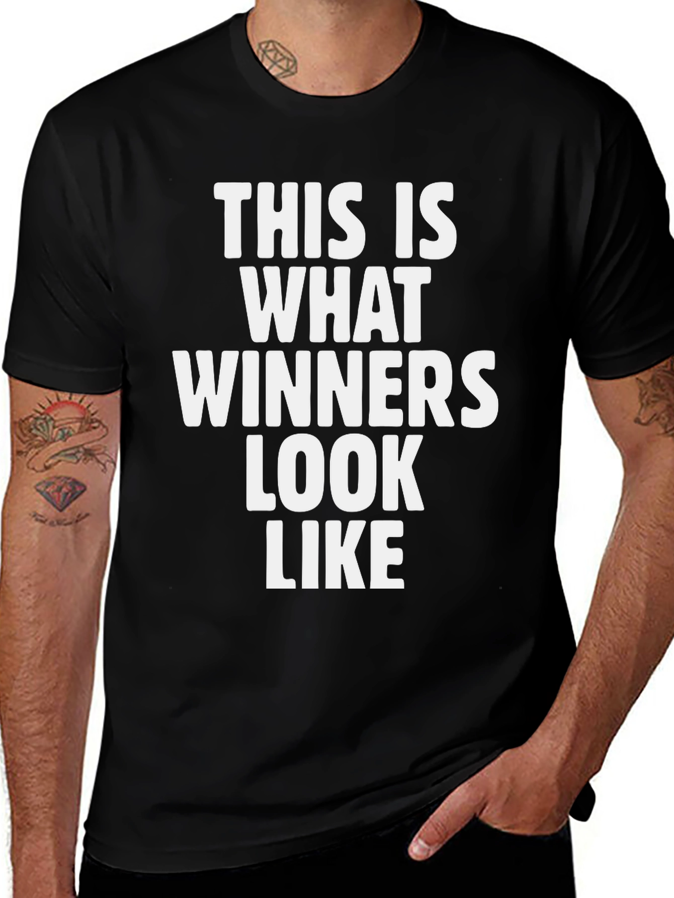 Winners Look Like Graphic Tee - Black
