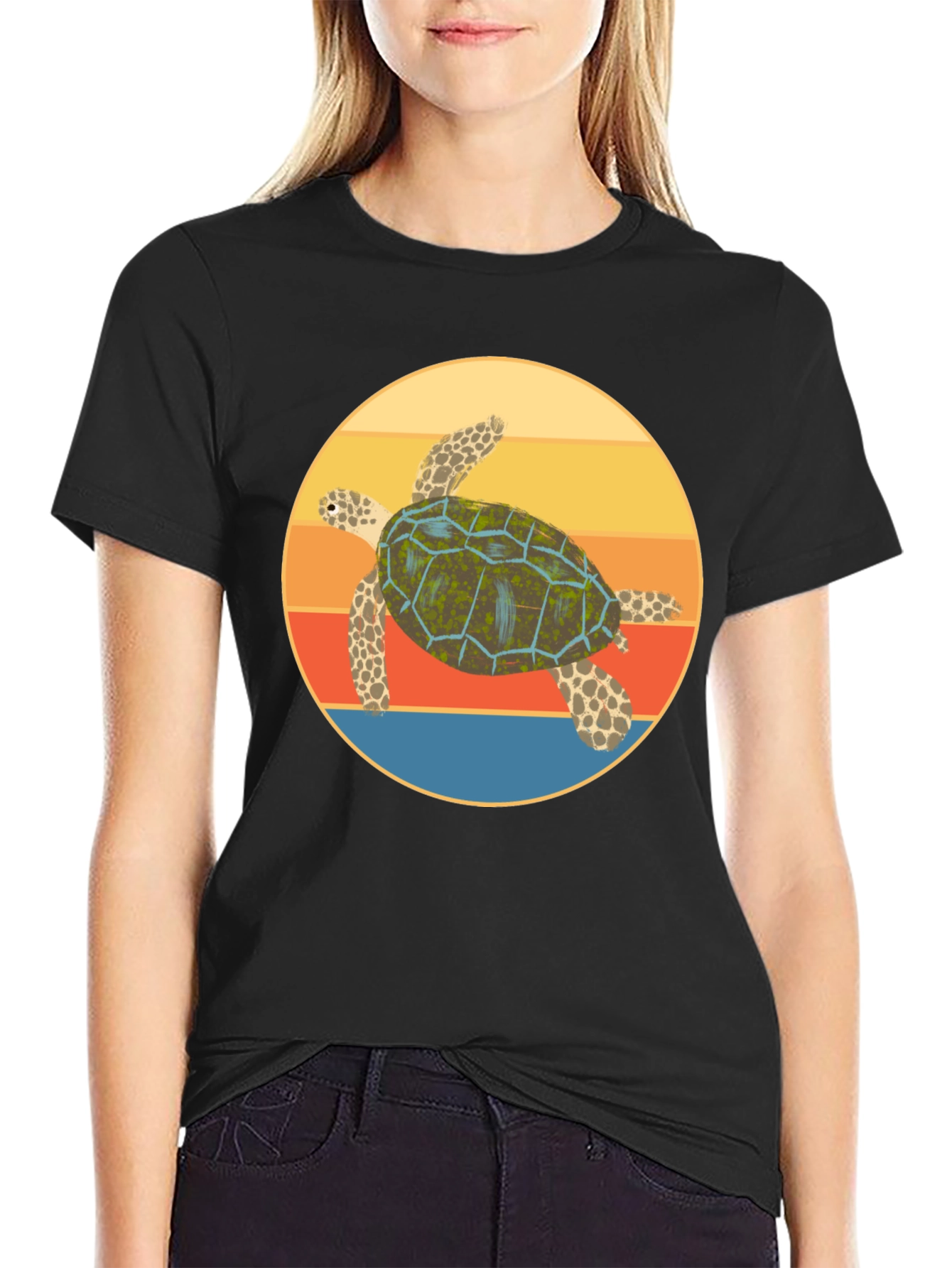 Retro Turtle Graphic Tee - Cool Comfort Fit