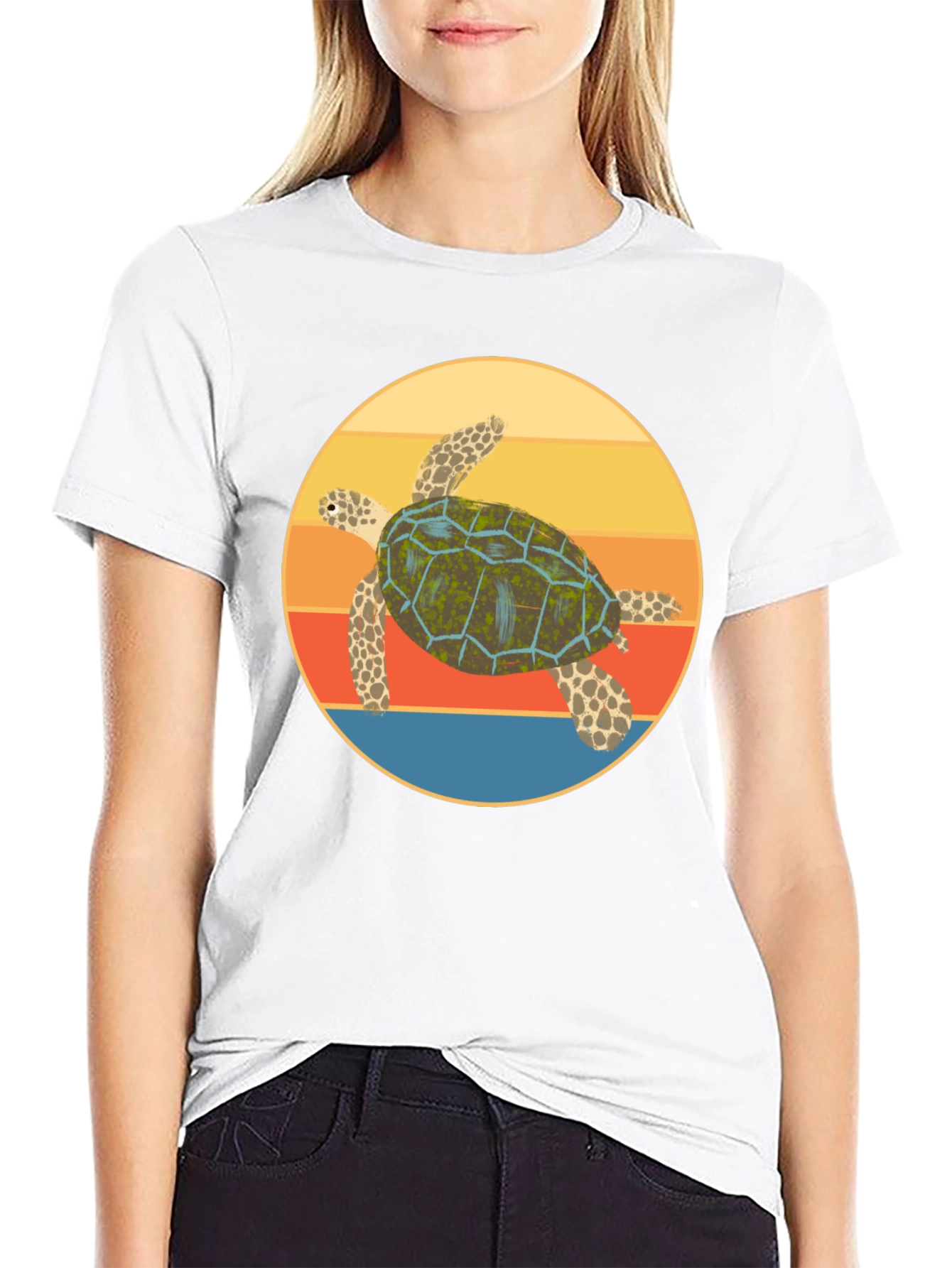 Retro Turtle Graphic Tee - Cool Comfort Fit