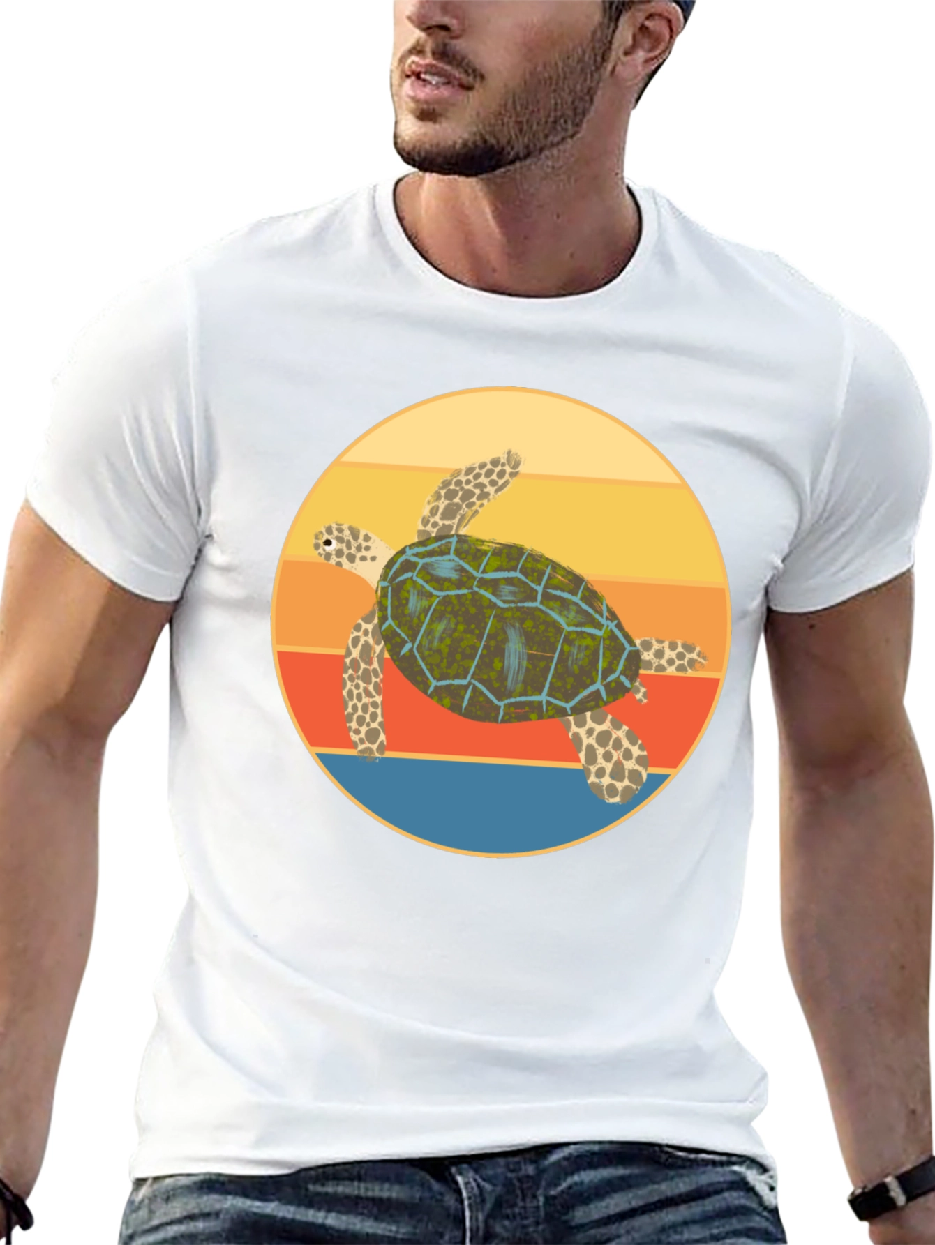 Retro Turtle Graphic Tee - Cool Comfort Fit