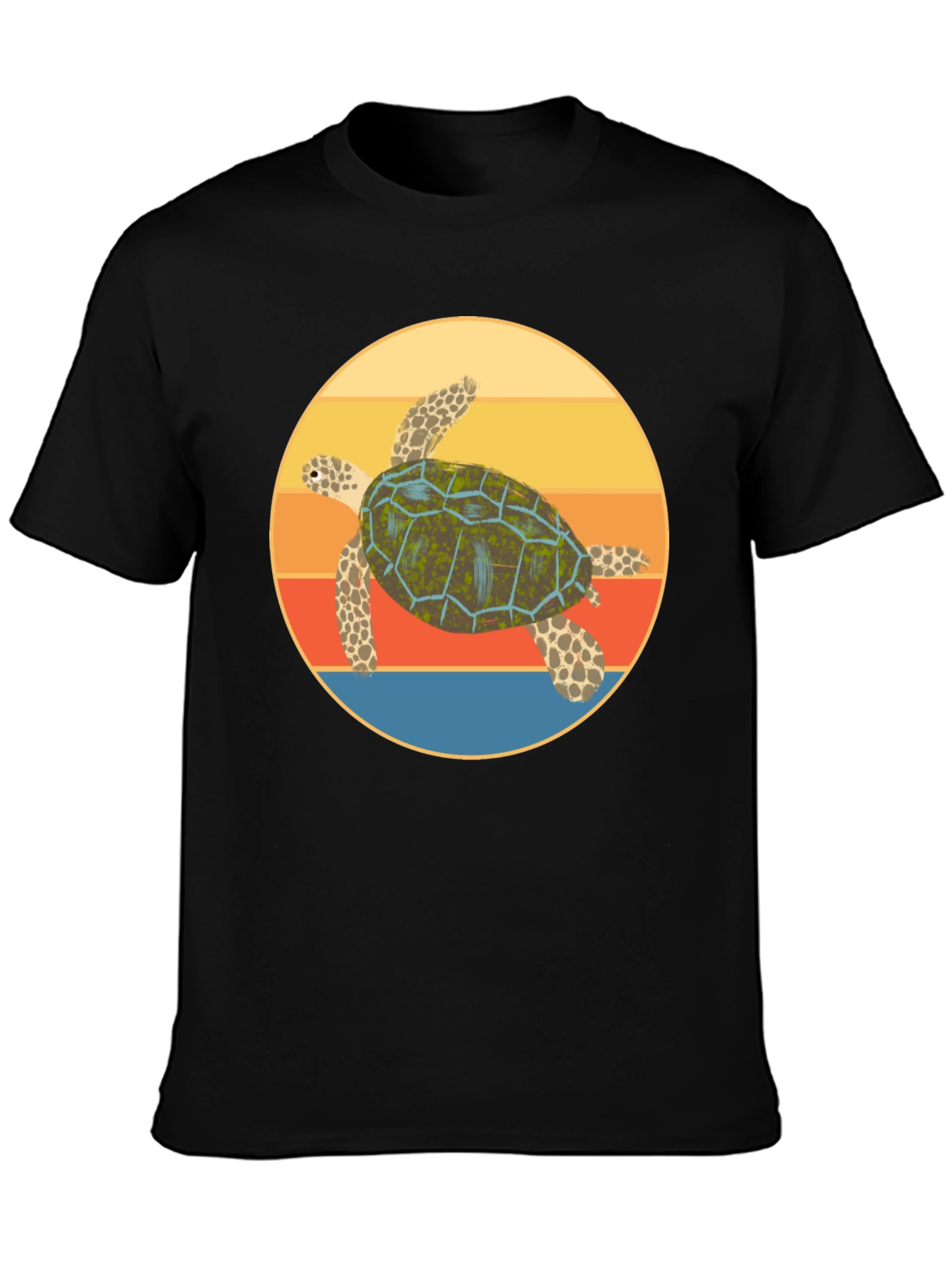 Retro Turtle Graphic Tee - Cool Comfort Fit