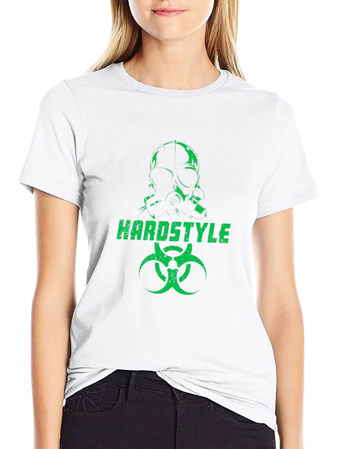 Hardstyle Gas Mask Graphic Black T-Shirt