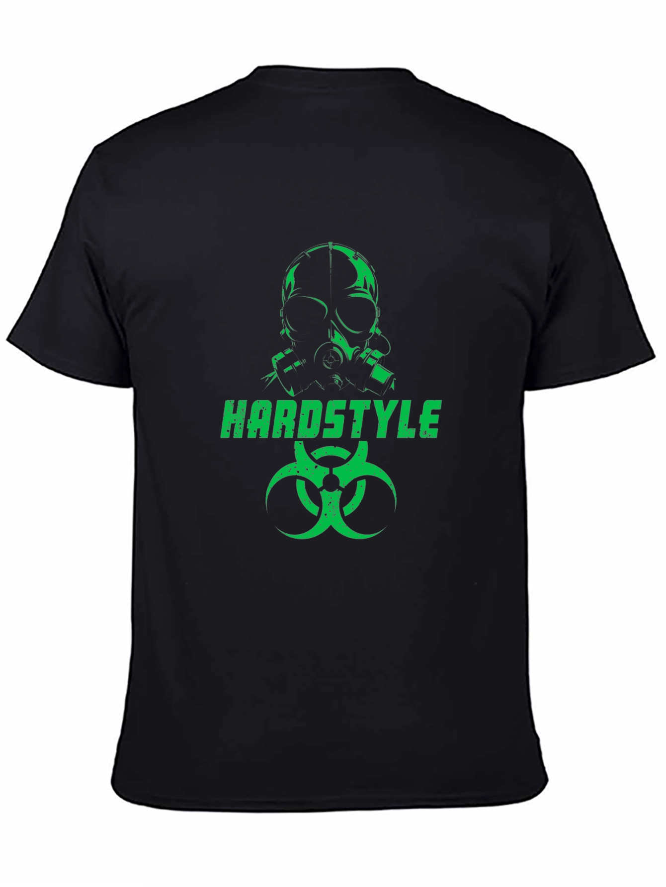 Hardstyle Gas Mask Graphic Black T-Shirt