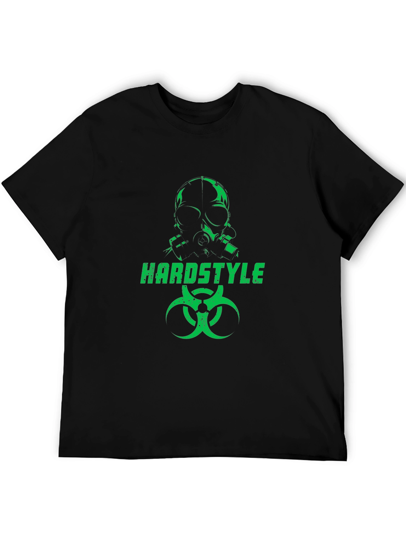 Hardstyle Gas Mask Graphic Black T-Shirt