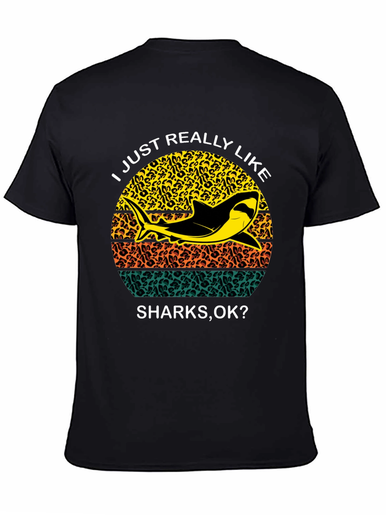 Shark Lover T-Shirt - Leopard Print