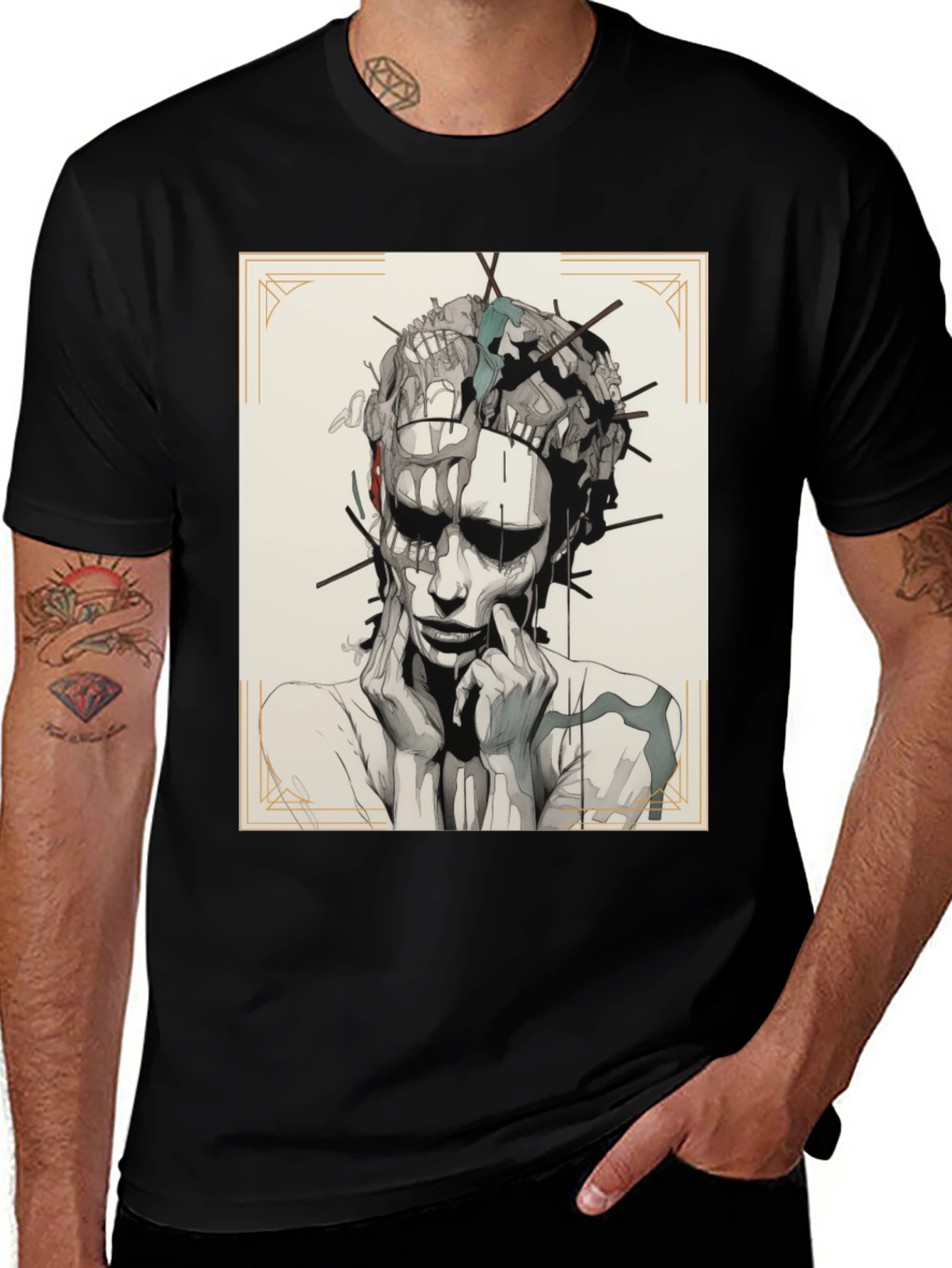 Abstract Art Graphic Print T-Shirt