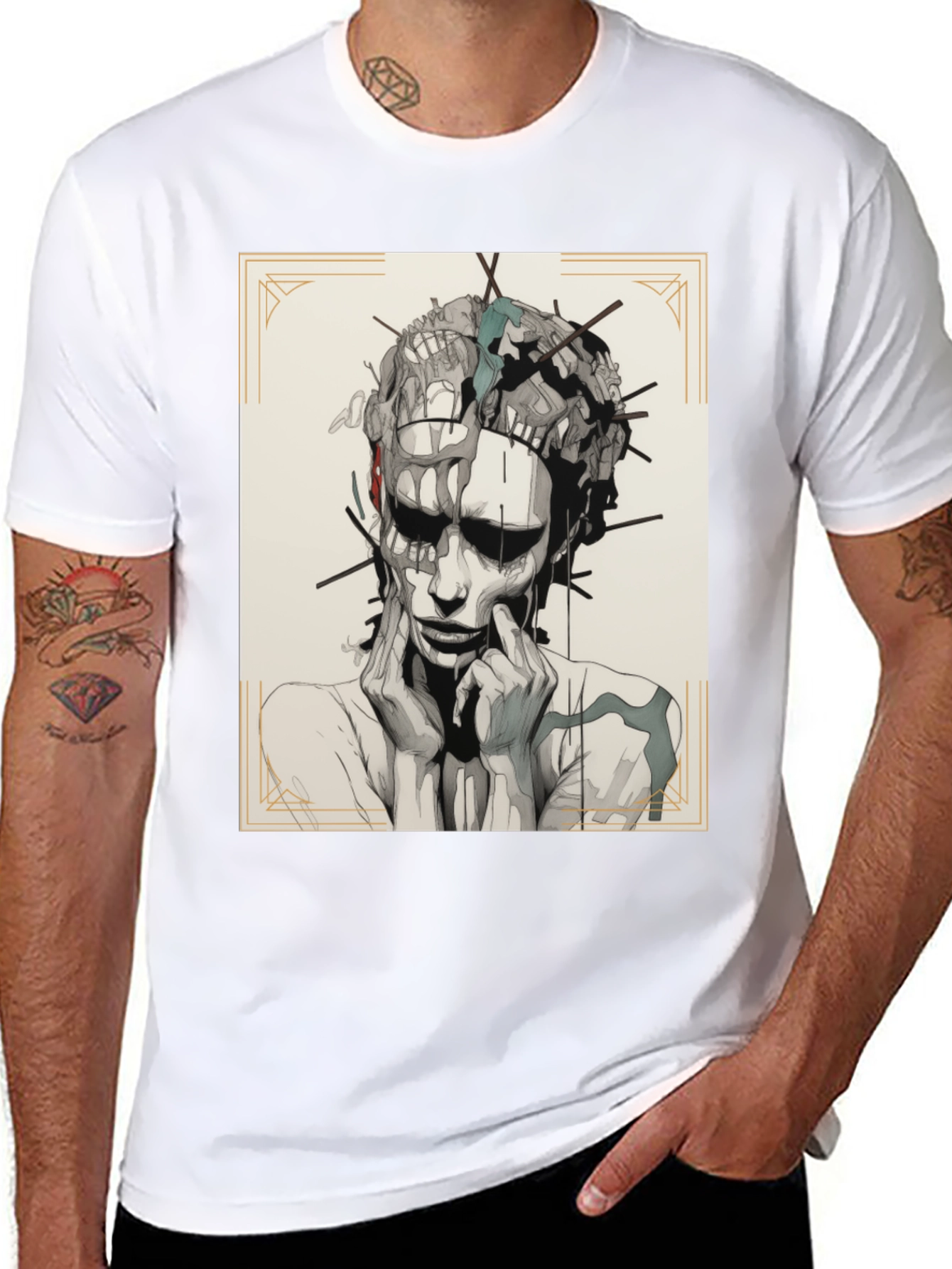 Abstract Art Graphic Print T-Shirt