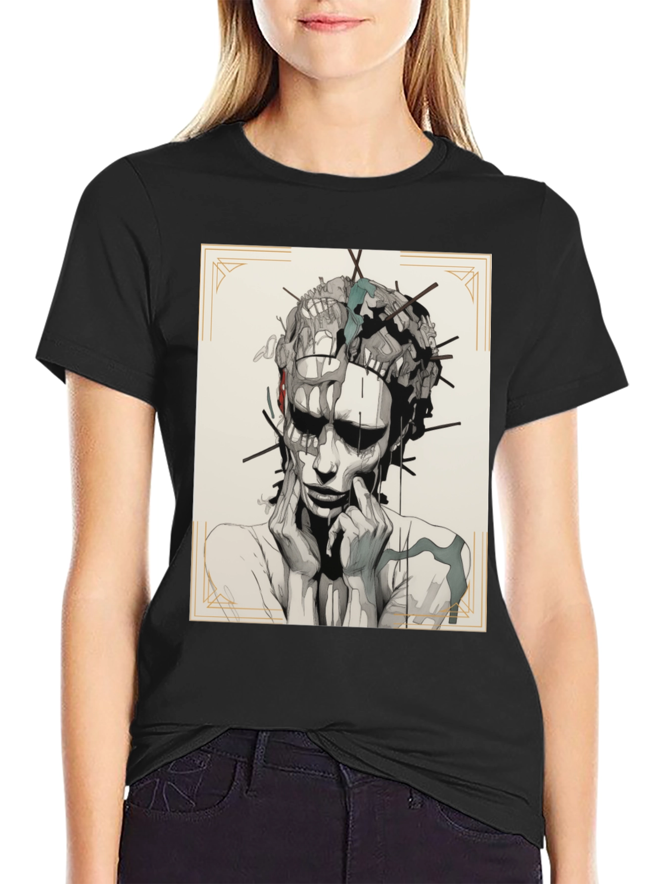 Abstract Art Graphic Print T-Shirt