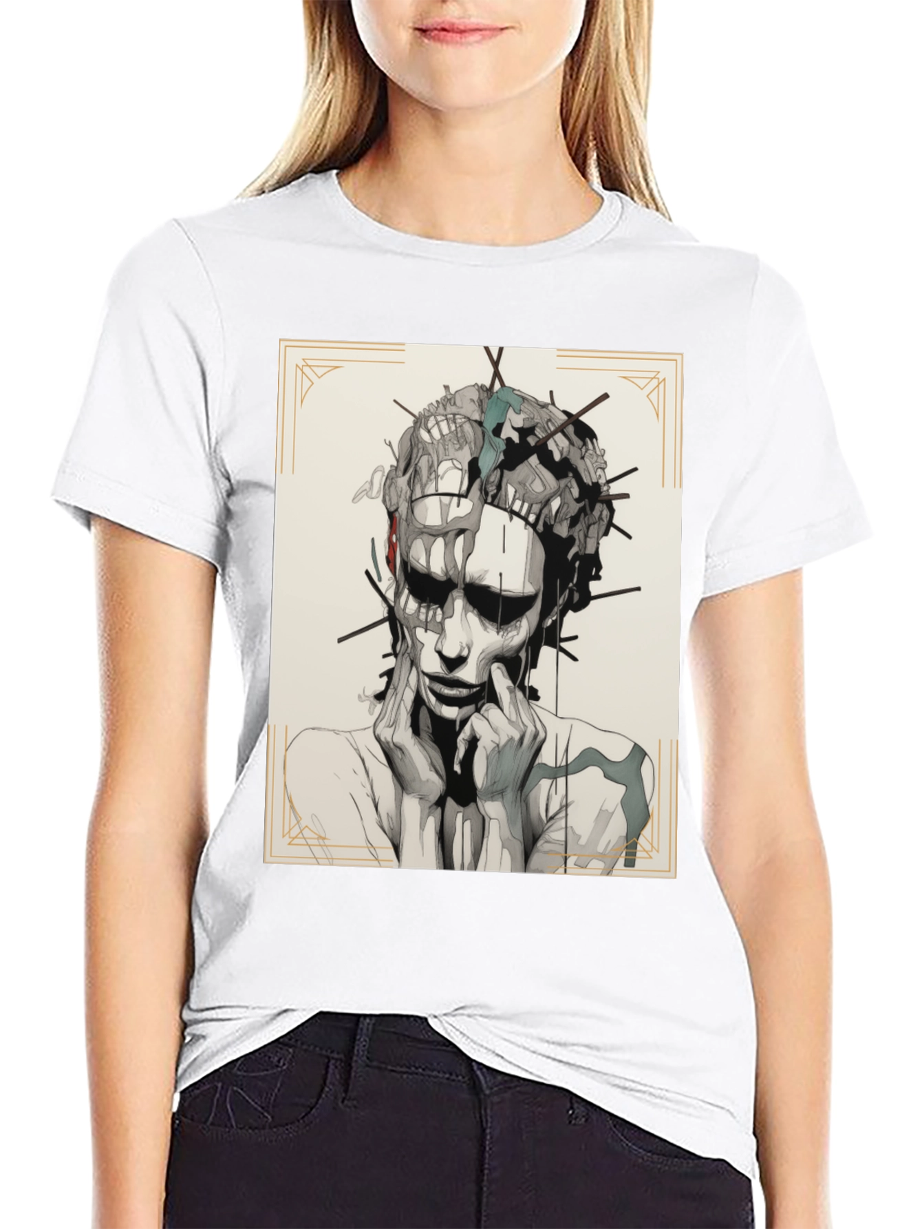 Abstract Art Graphic Print T-Shirt