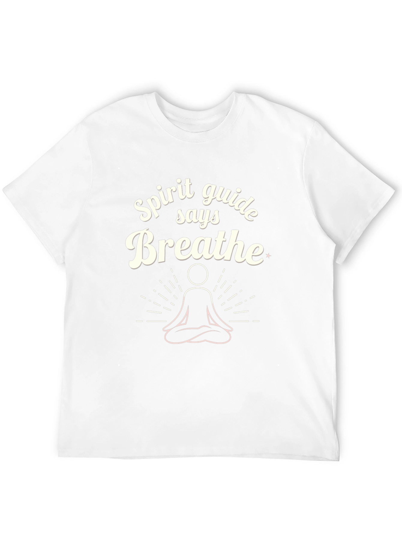 Spirit Guide Says Breathe Graphic Tee Black Cotton