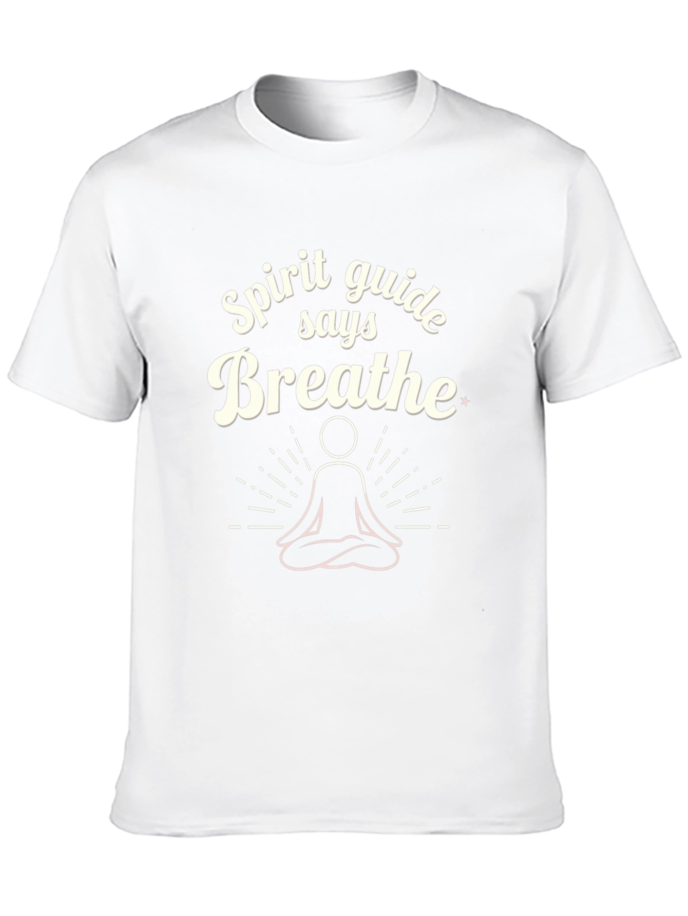 Spirit Guide Says Breathe Graphic Tee Black Cotton
