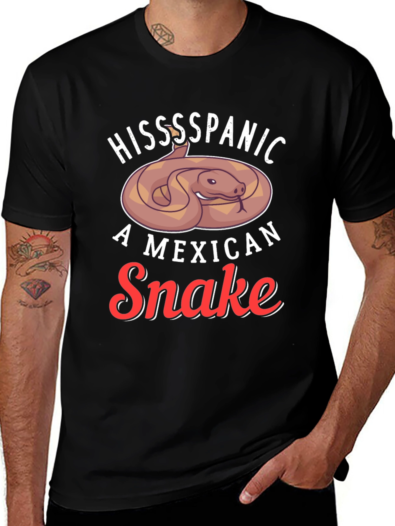 Hissspanic Mexican Snake Graphic Tee