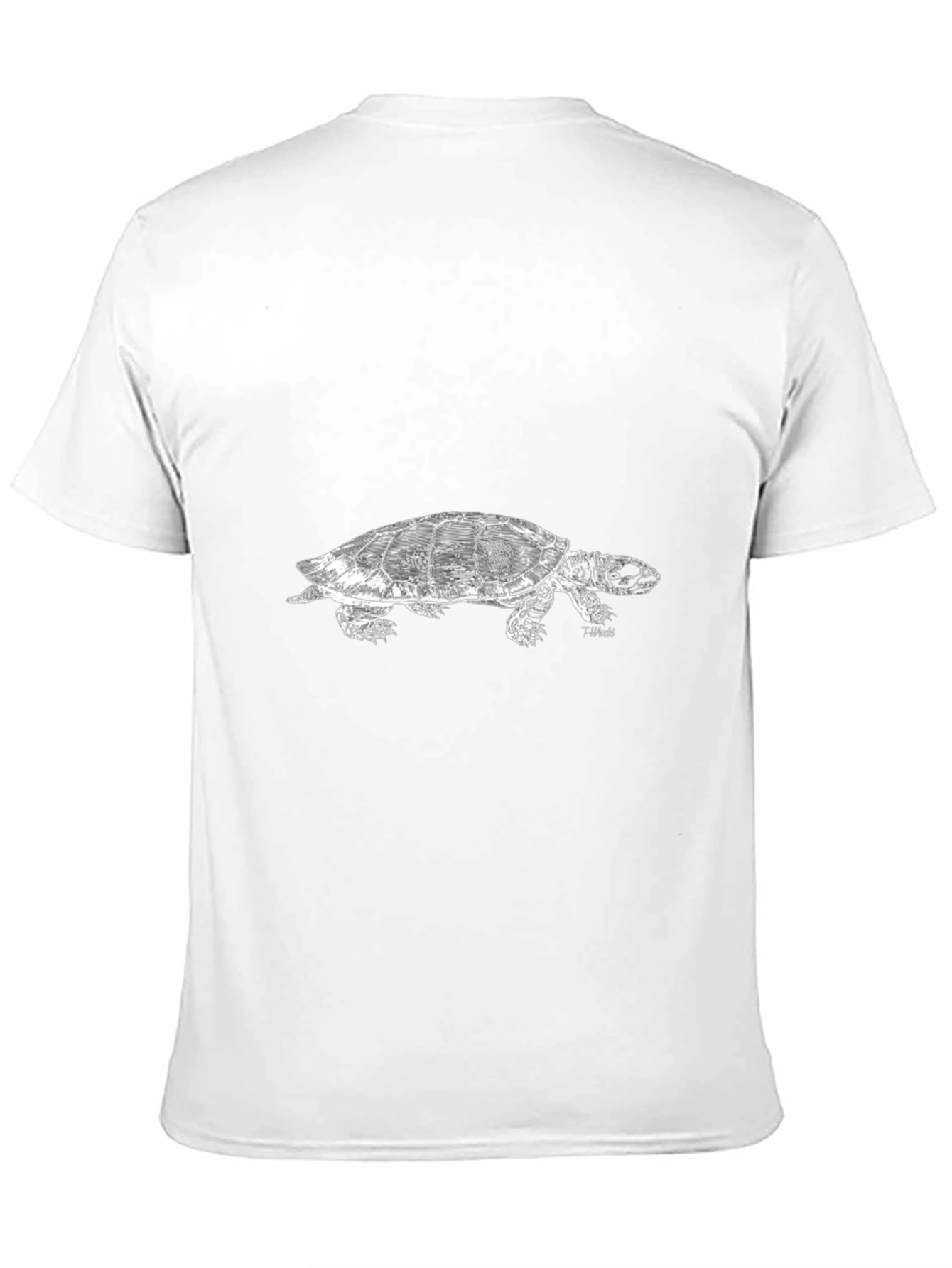 Black Turtle Graphic Tee - Cool Animal Design