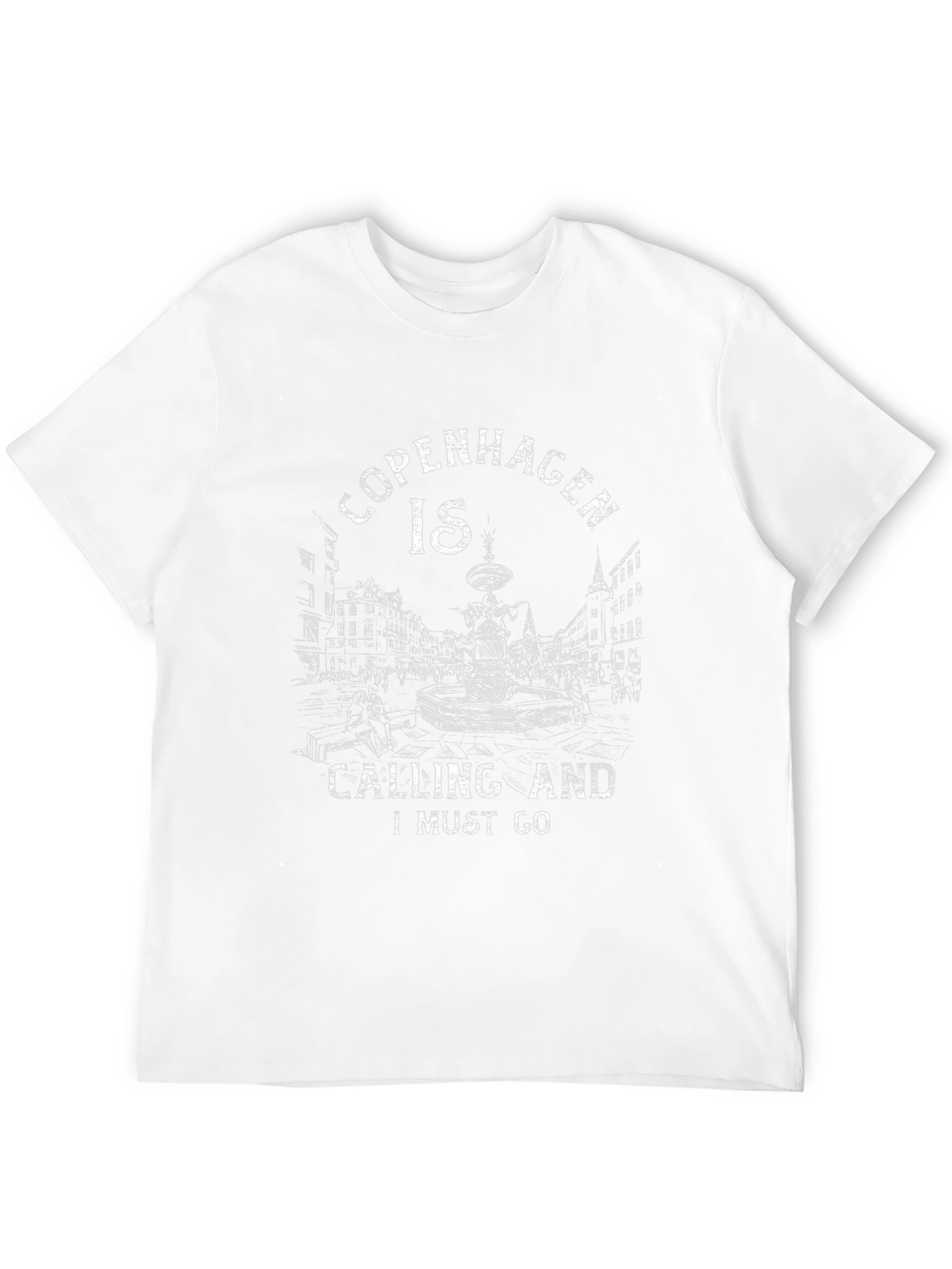 Copenhagen Calling Graphic Tee - Black Cotton T-Shirt