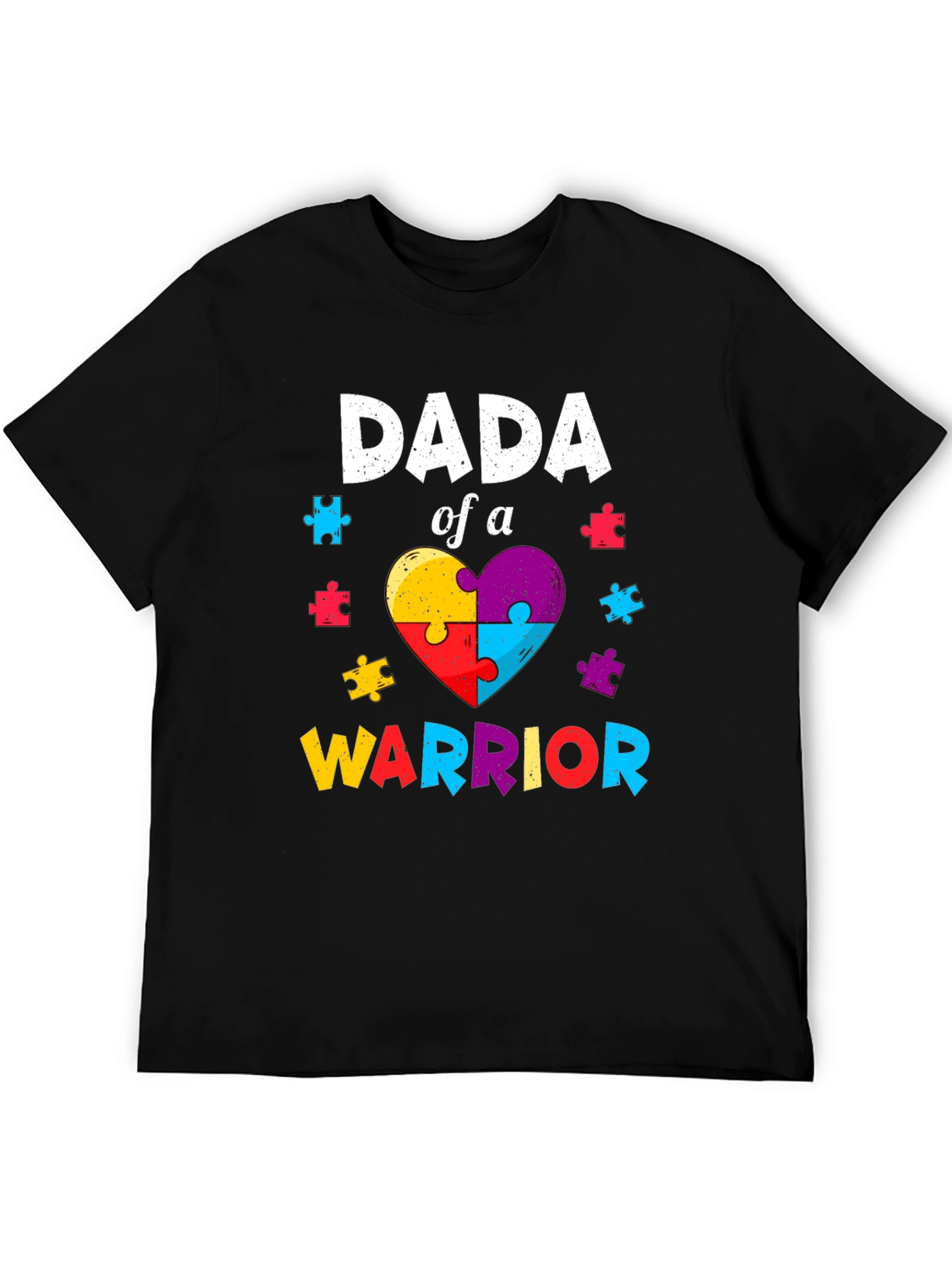 Dada of a Warrior T-Shirt Autism Awareness