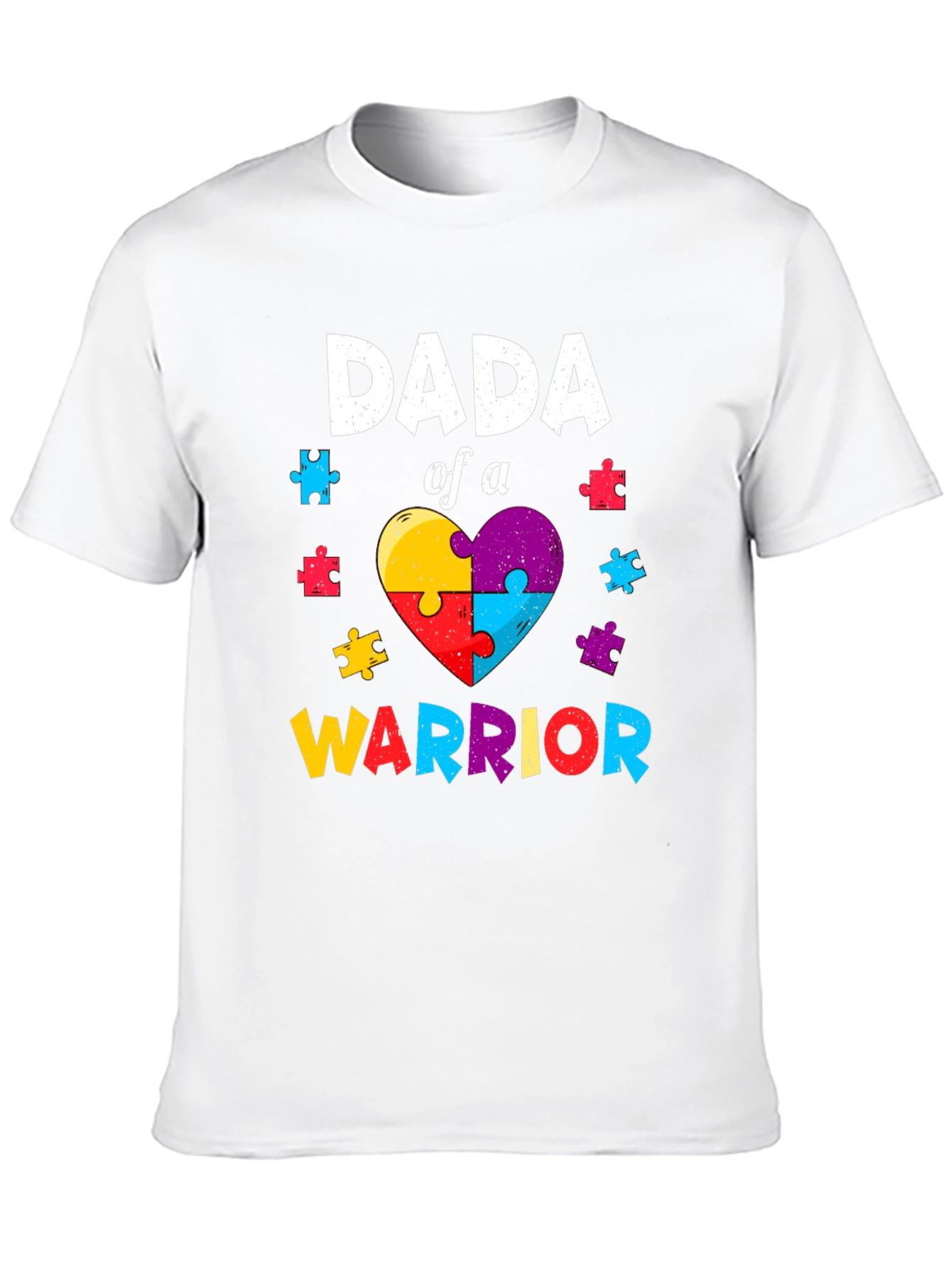 Dada of a Warrior T-Shirt Autism Awareness