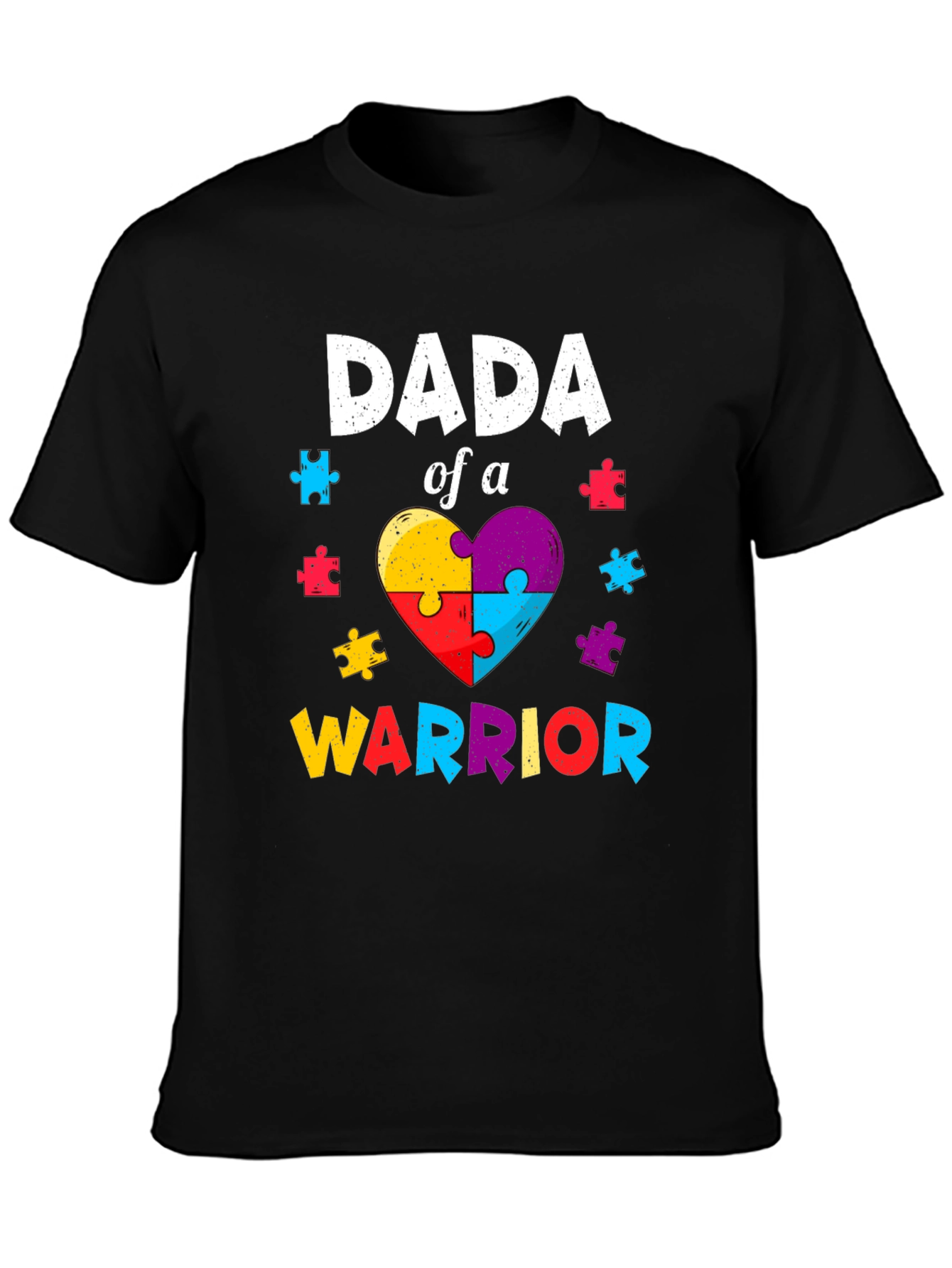 Dada of a Warrior T-Shirt Autism Awareness