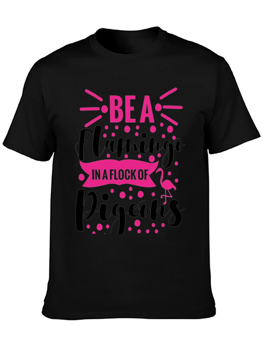 Be a Flamingo Graphic Tee - Black T-Shirt