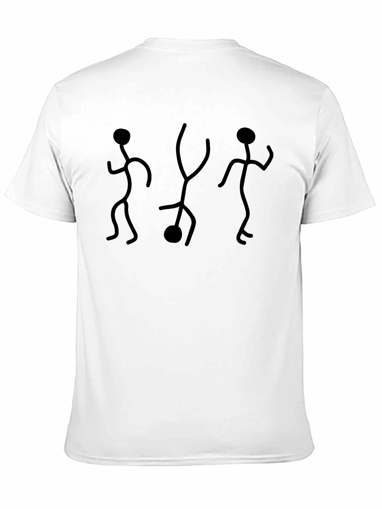 Dancing Stick Figures Graphic T-Shirt