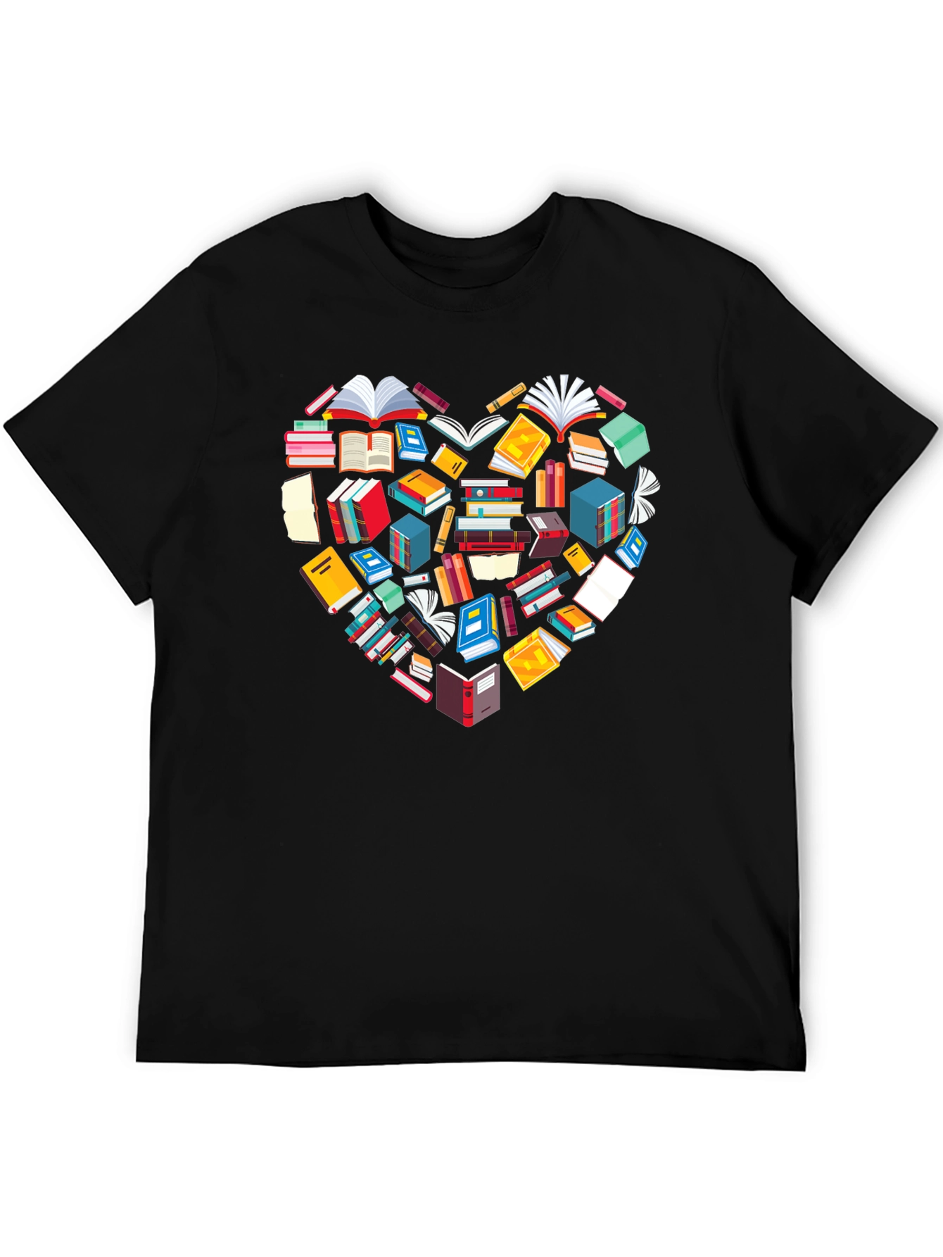 Book Lover Heart Graphic Tee