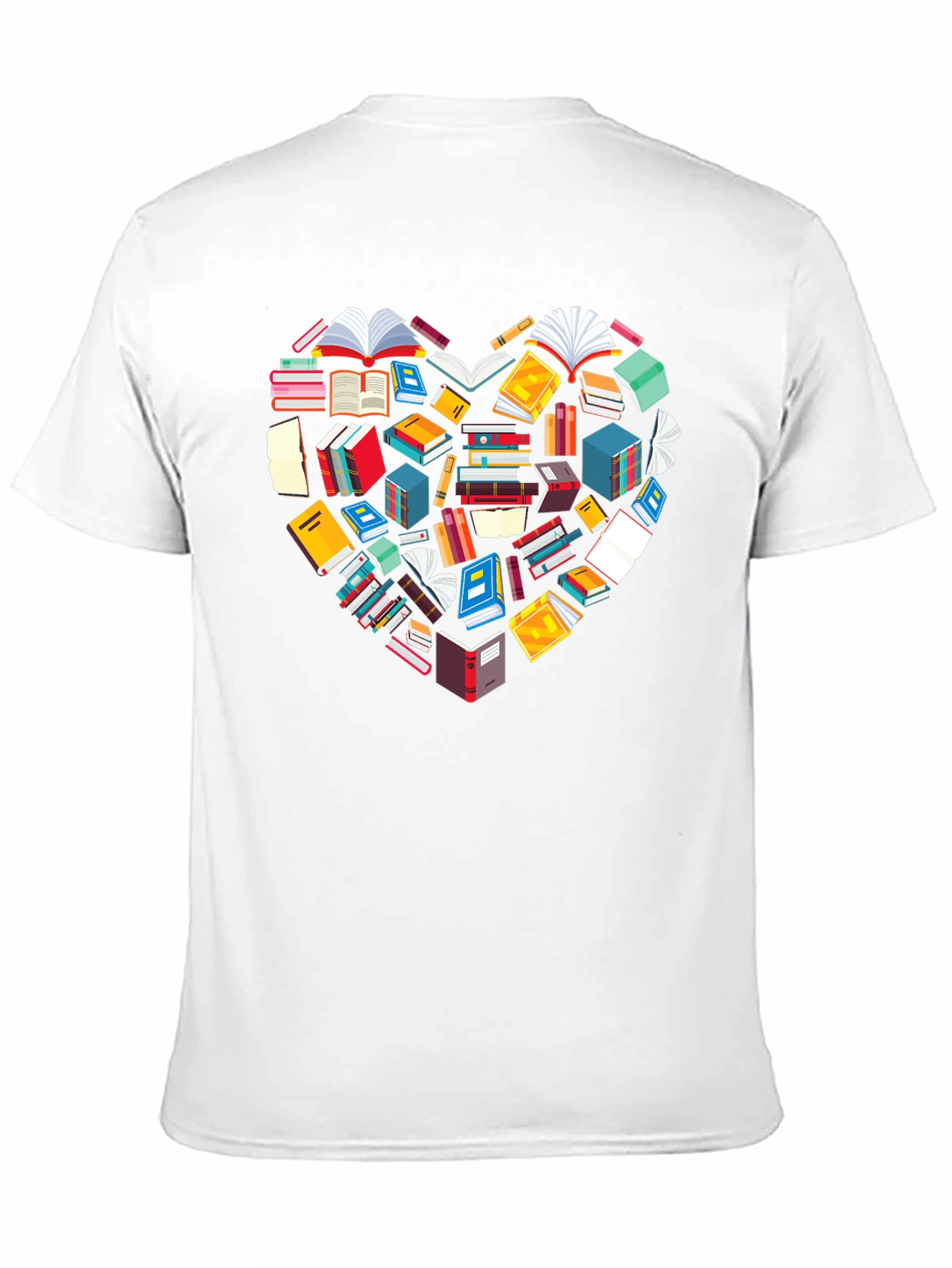 Book Lover Heart Graphic Tee