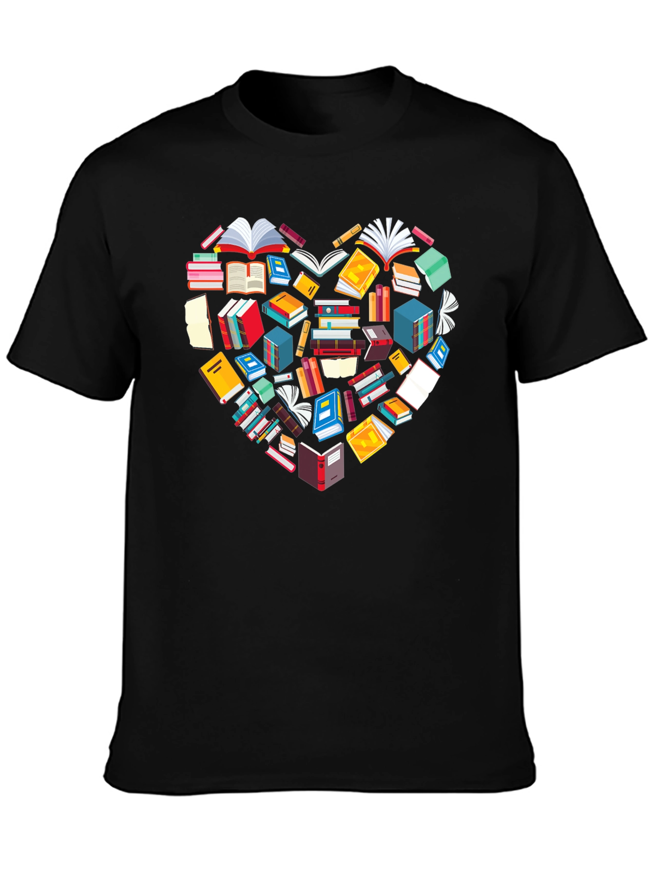 Book Lover Heart Graphic Tee