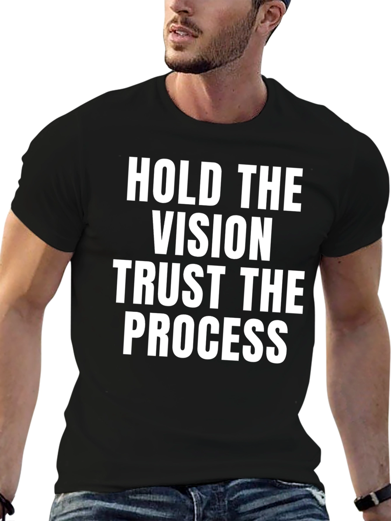 Vision Trust Process Black Graphic Tee