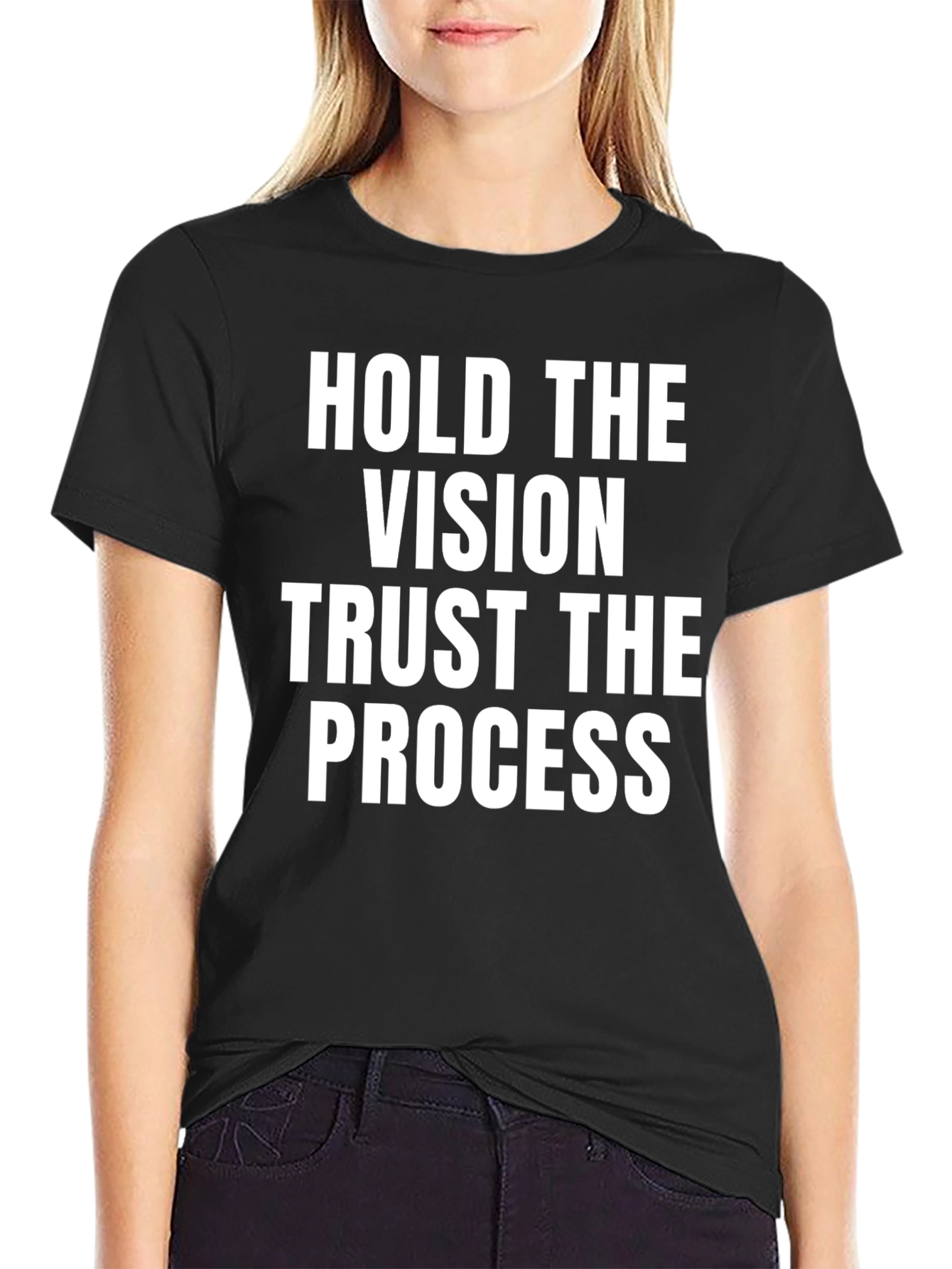 Vision Trust Process Black Graphic Tee