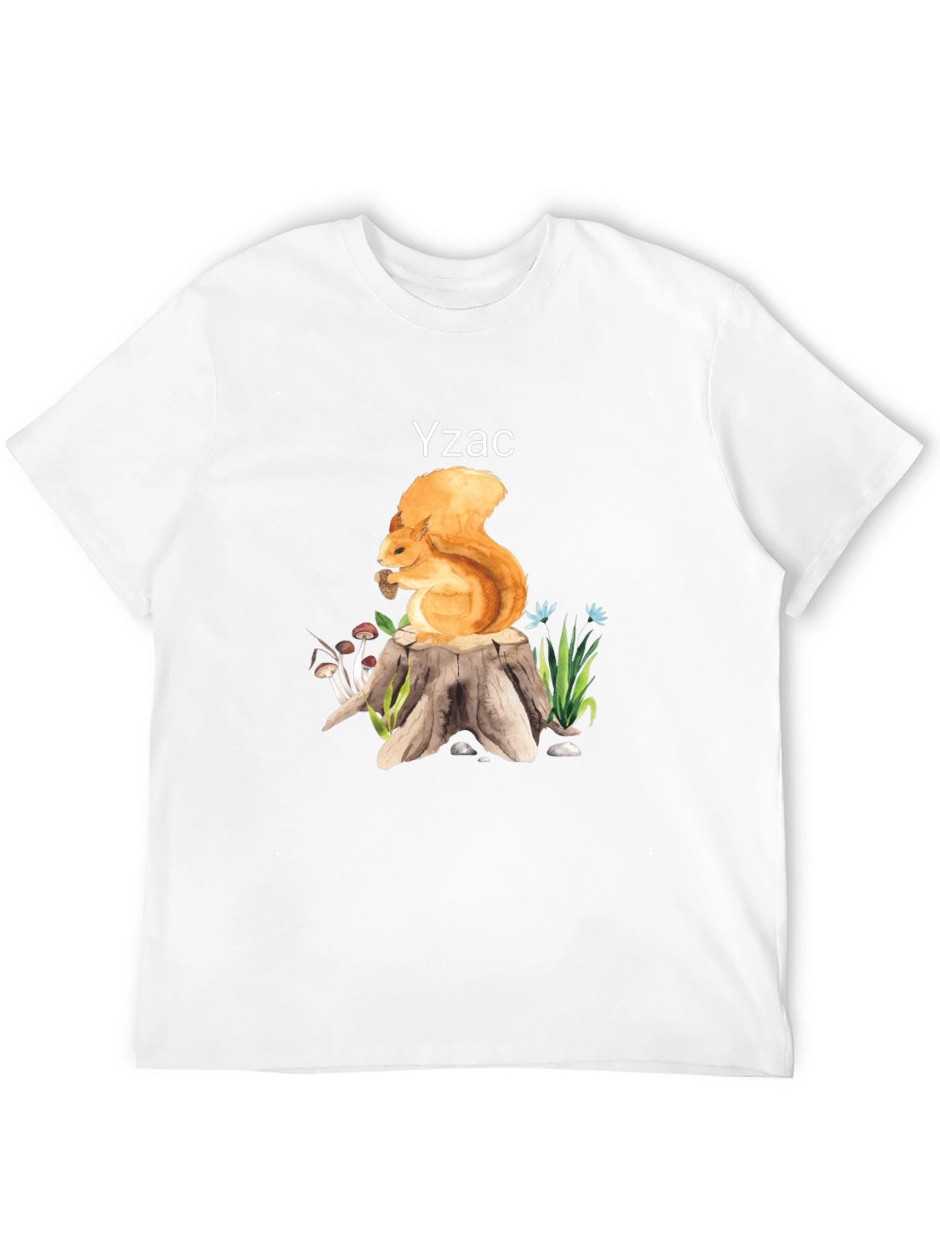 Squirrel on Stump Graphic Tee