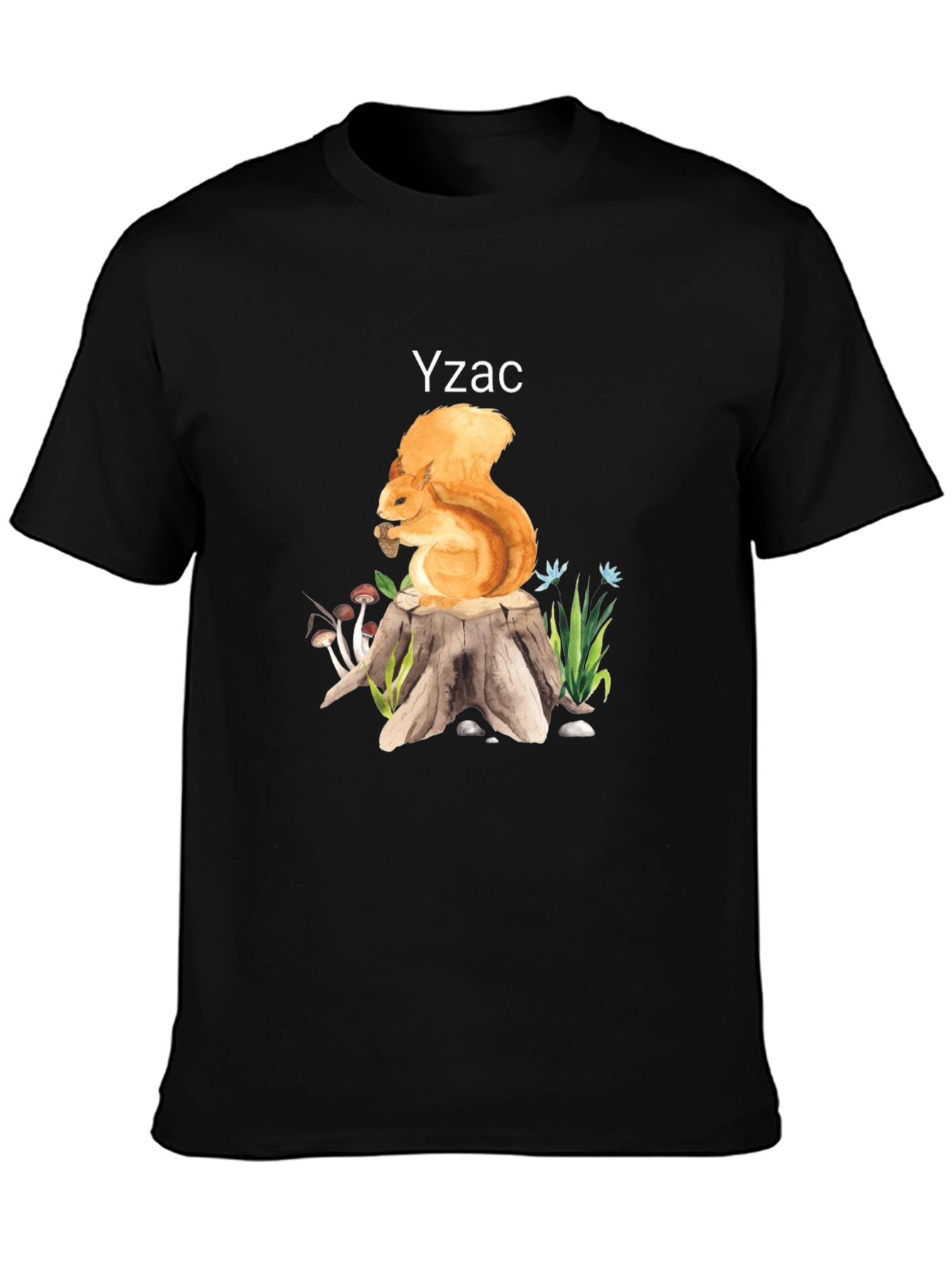 Squirrel on Stump Graphic Tee