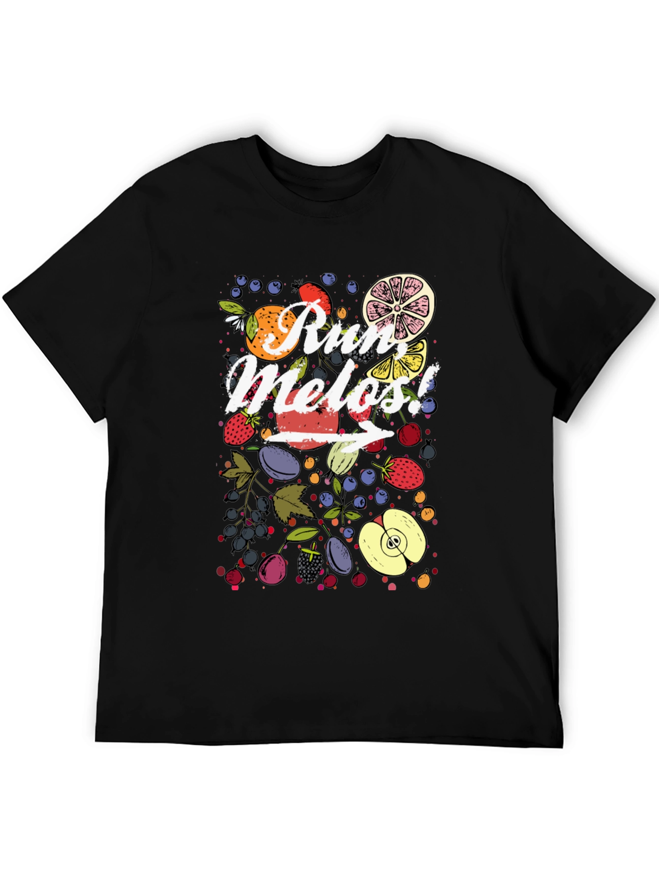 Run Melos T-Shirt: Fruit Design Graphic Tee