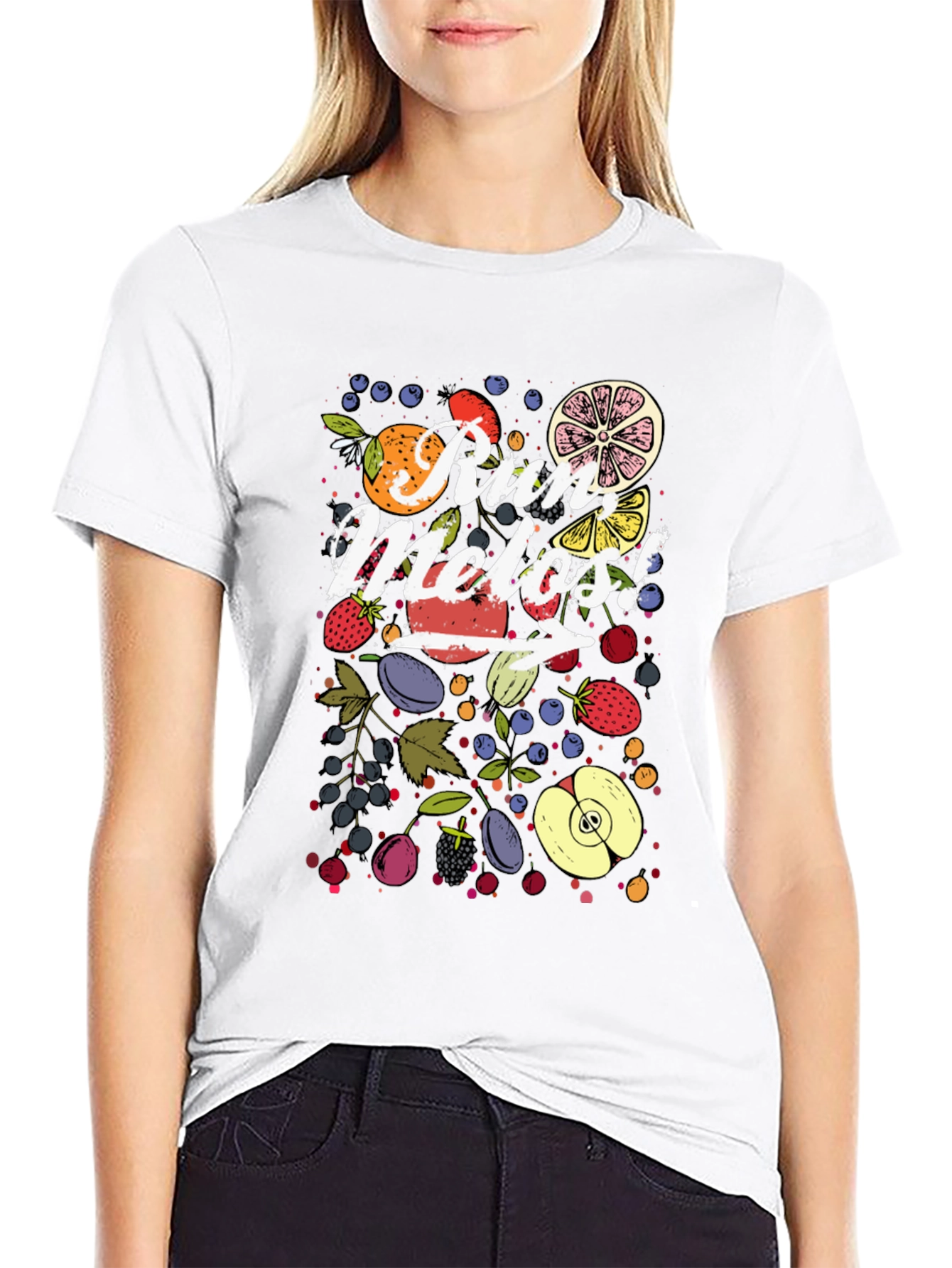 Run Melos T-Shirt: Fruit Design Graphic Tee