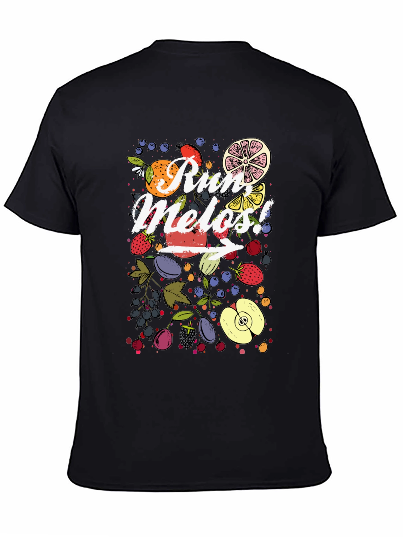 Run Melos T-Shirt: Fruit Design Graphic Tee