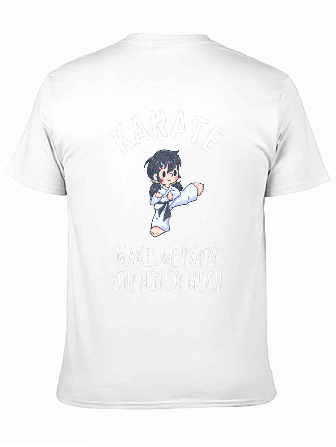 Karate Makes Me Happy Graphic T-Shirt