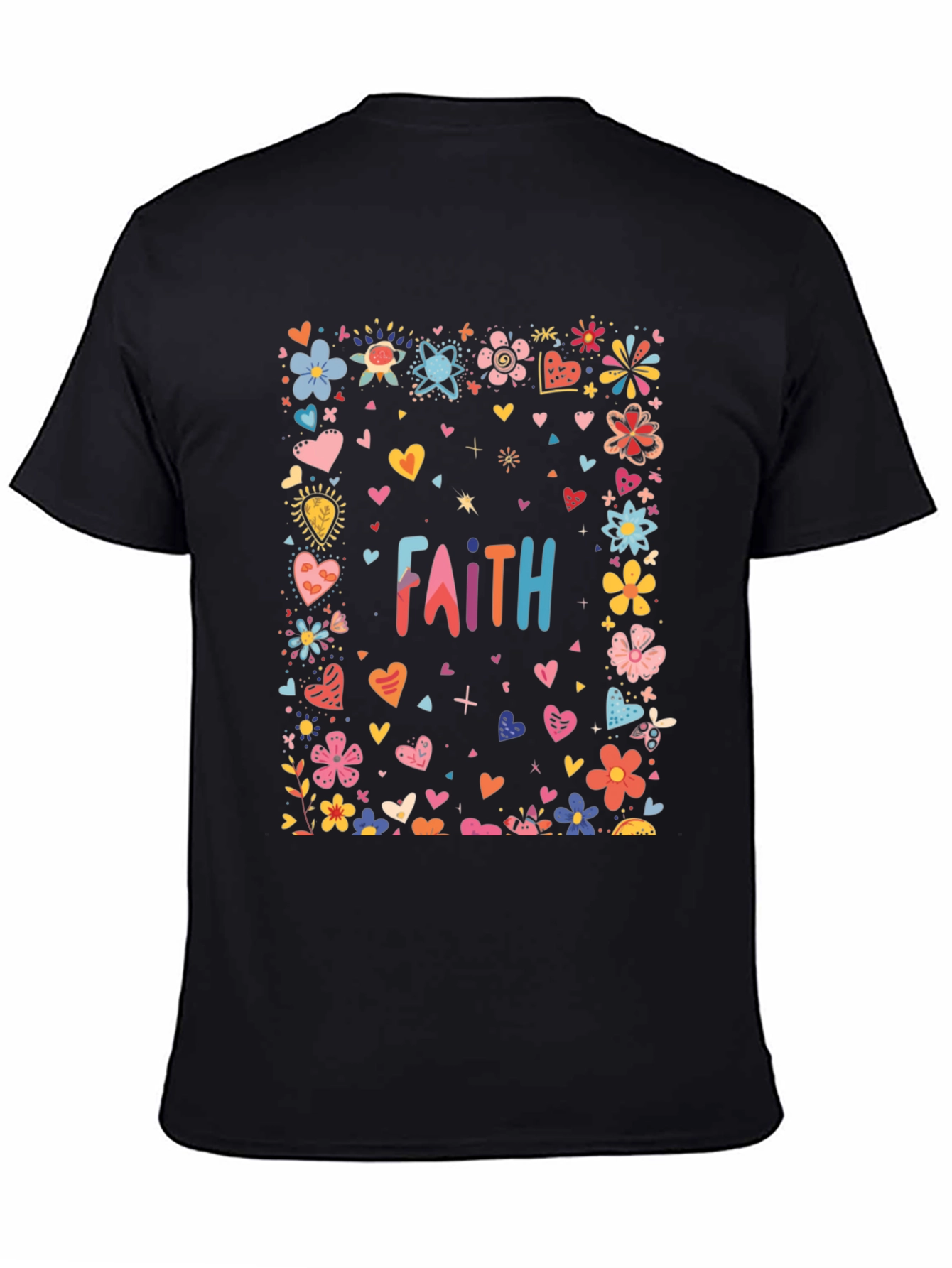 Faith Floral Heart T-Shirt