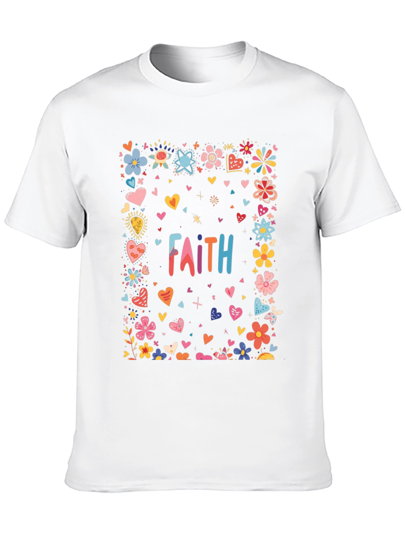 Faith Floral Heart T-Shirt