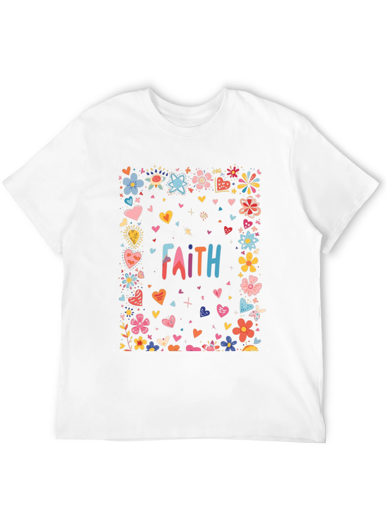 Faith Floral Heart T-Shirt