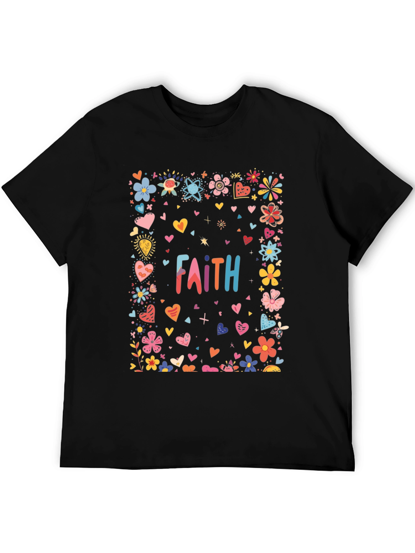 Faith Floral Heart T-Shirt