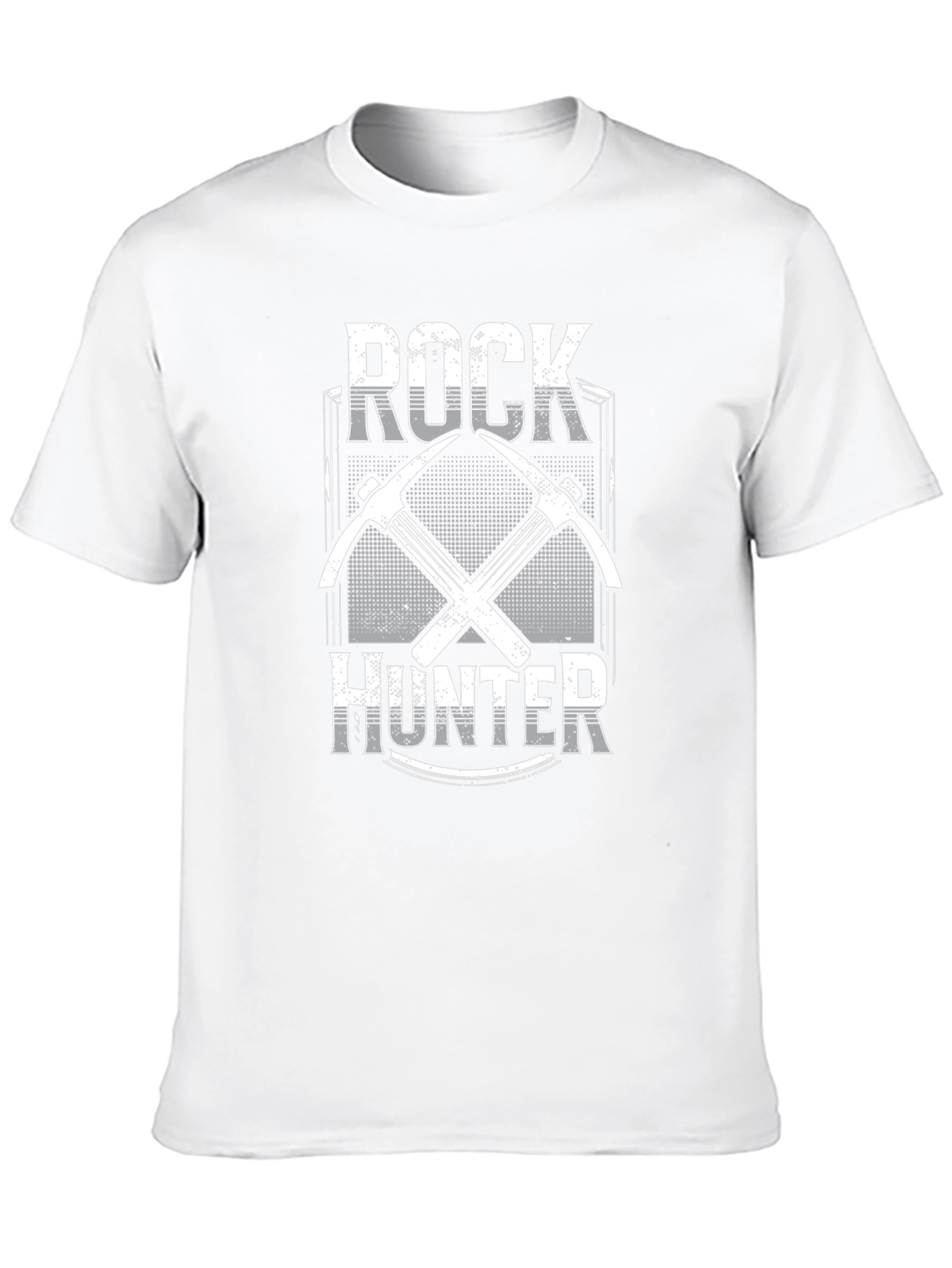 Rock Hunter Graphic Tee - Black Cotton T-Shirt