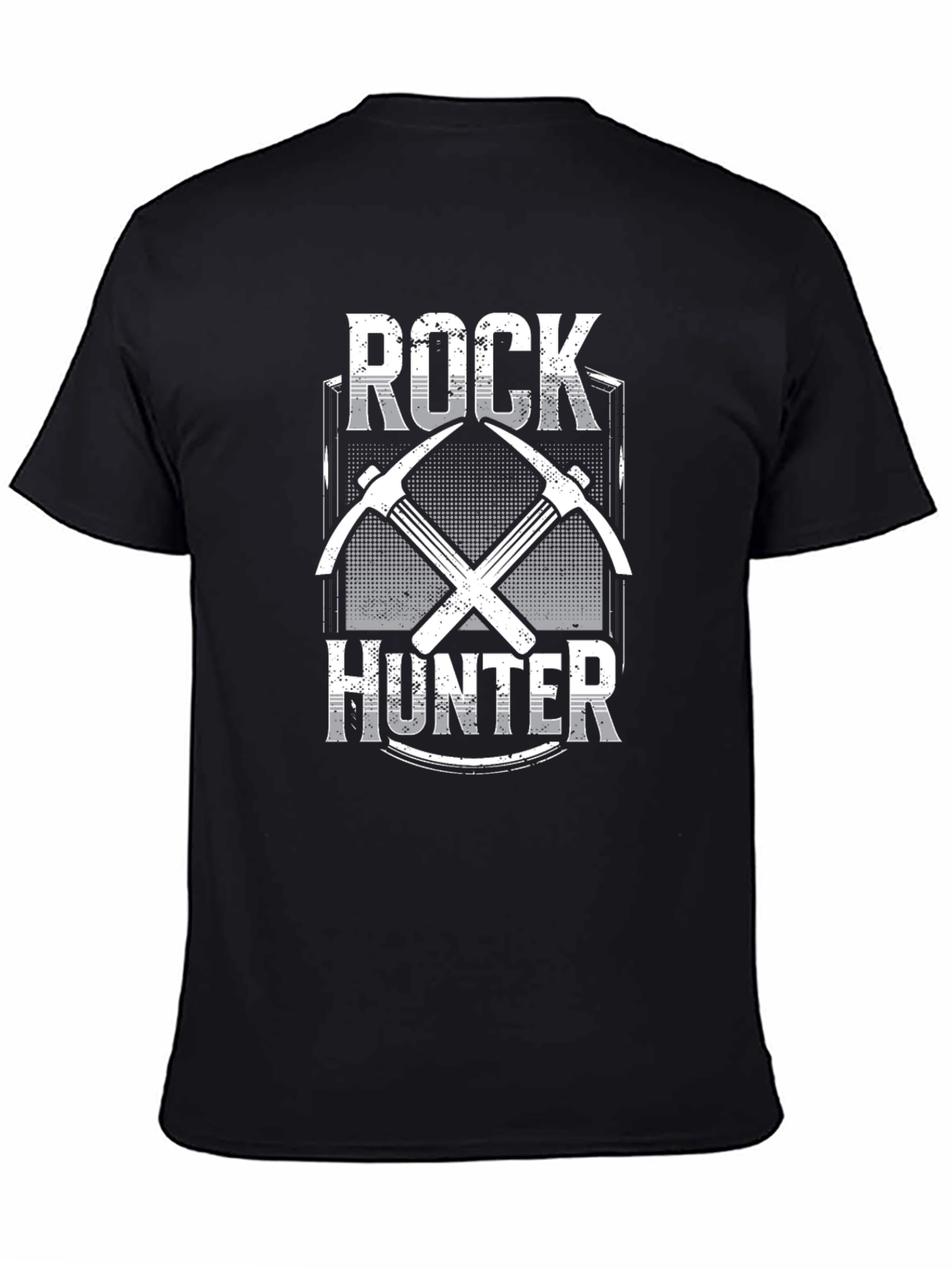 Rock Hunter Graphic Tee - Black Cotton T-Shirt