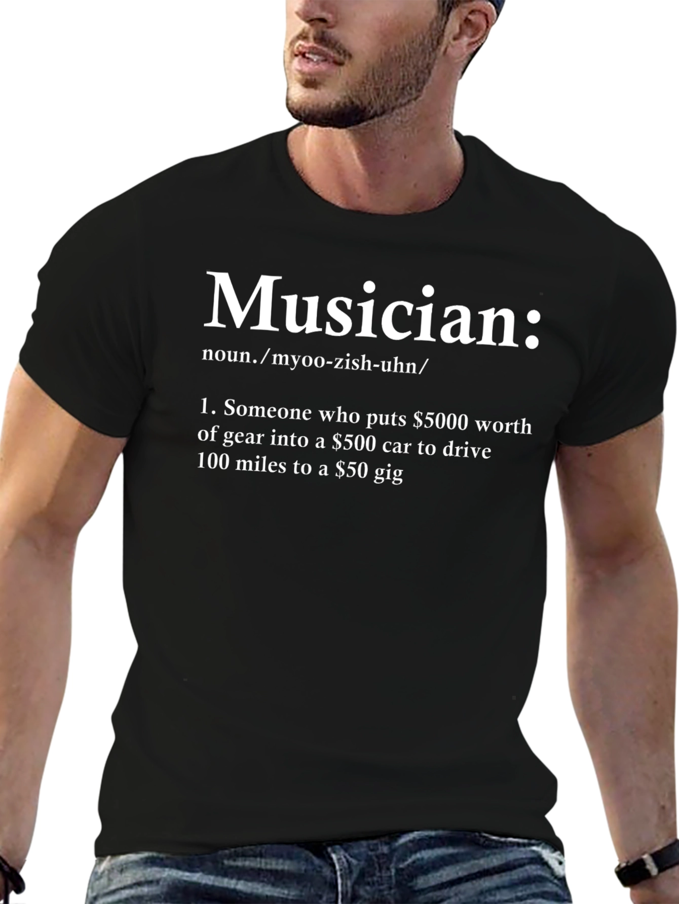 Musician Definition T-Shirt - Funny Music Lover Tee