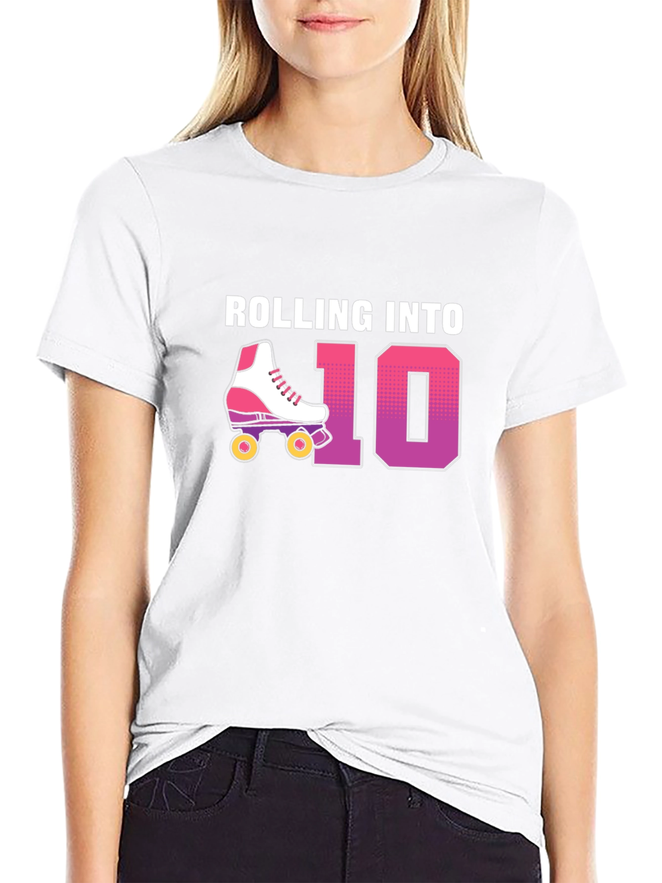 Rolling Into 10th Birthday T-Shirt