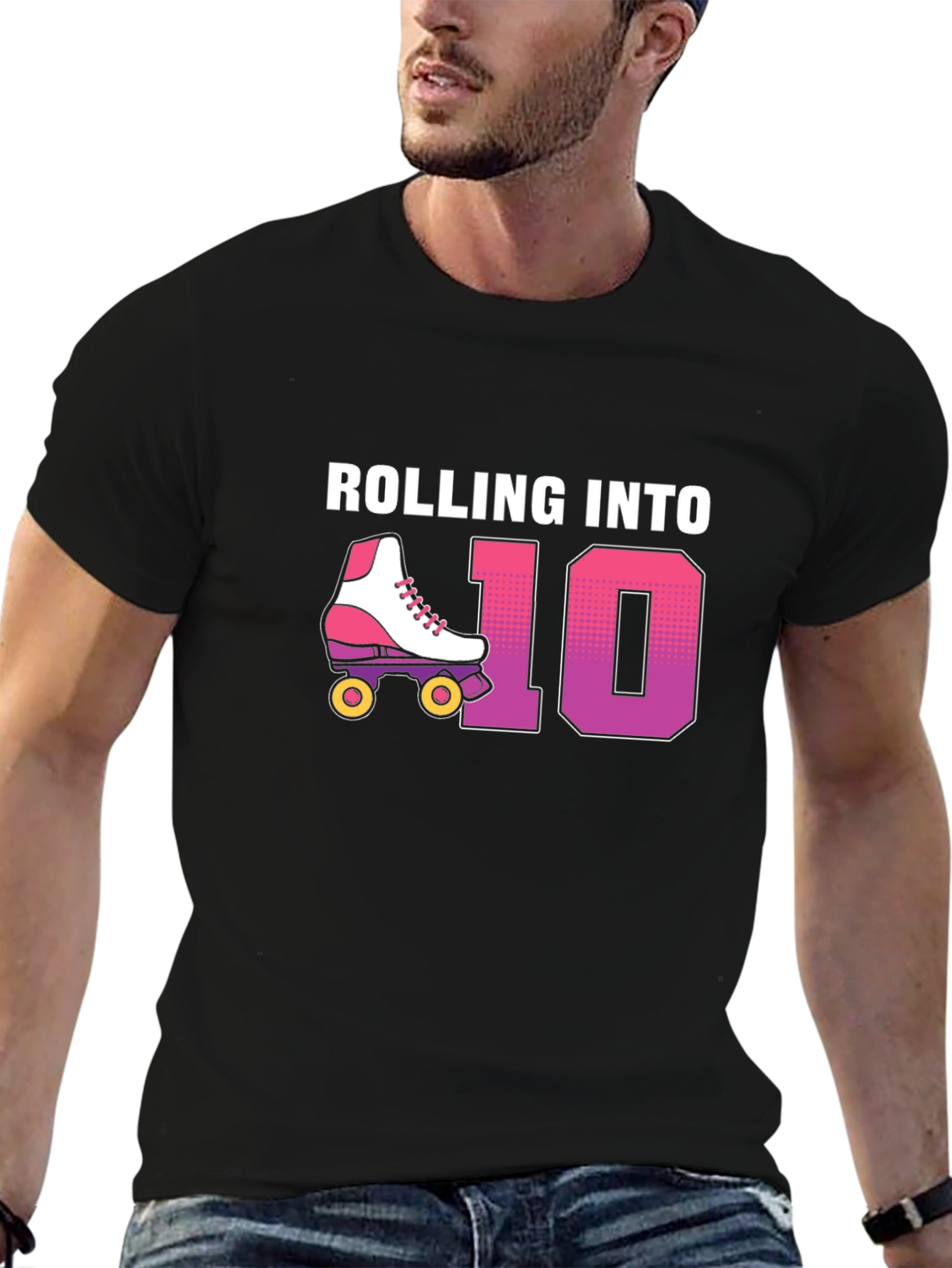Rolling Into 10th Birthday T-Shirt