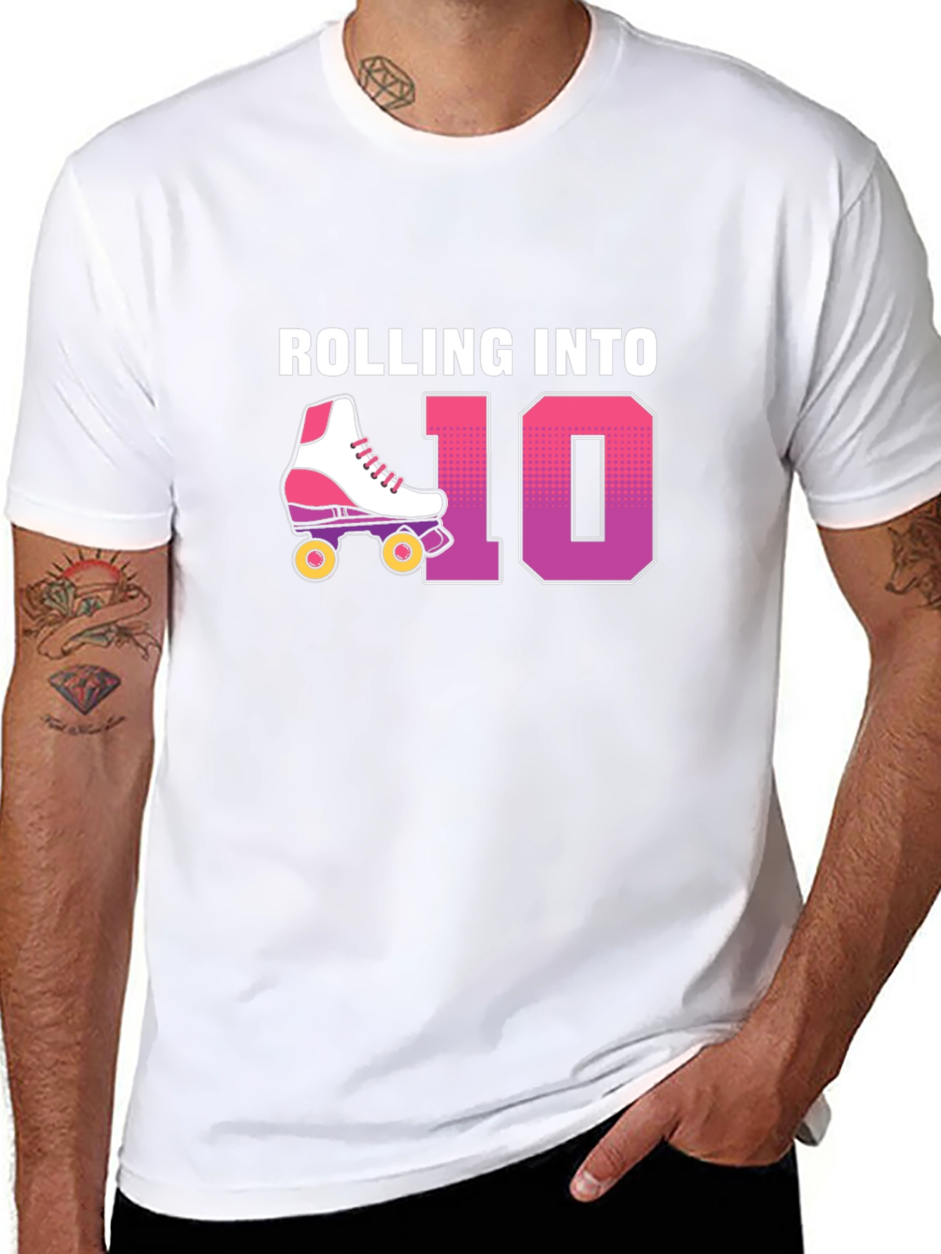 Rolling Into 10th Birthday T-Shirt